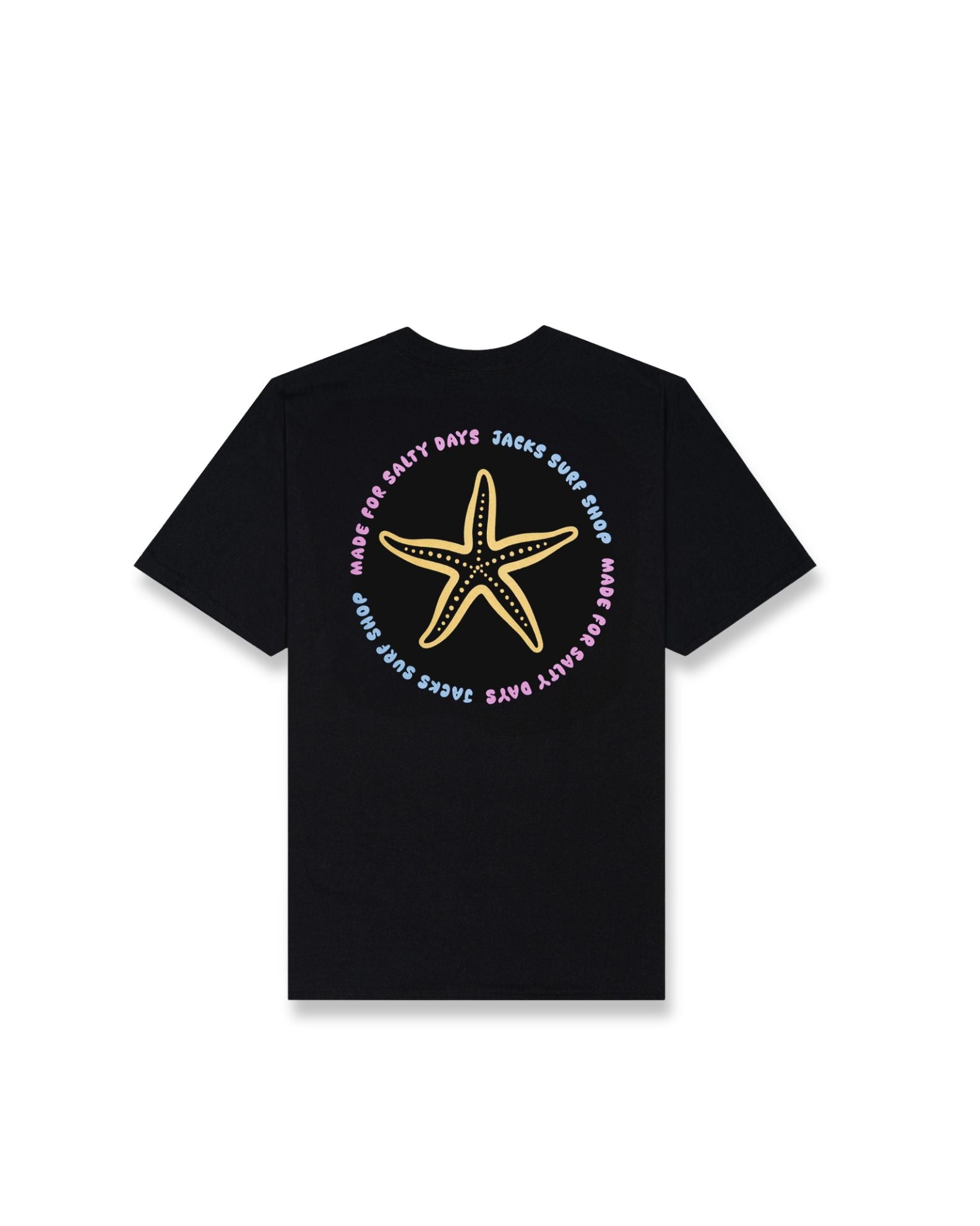 Girl's (8-16) Sea Star S/S Tee - Black