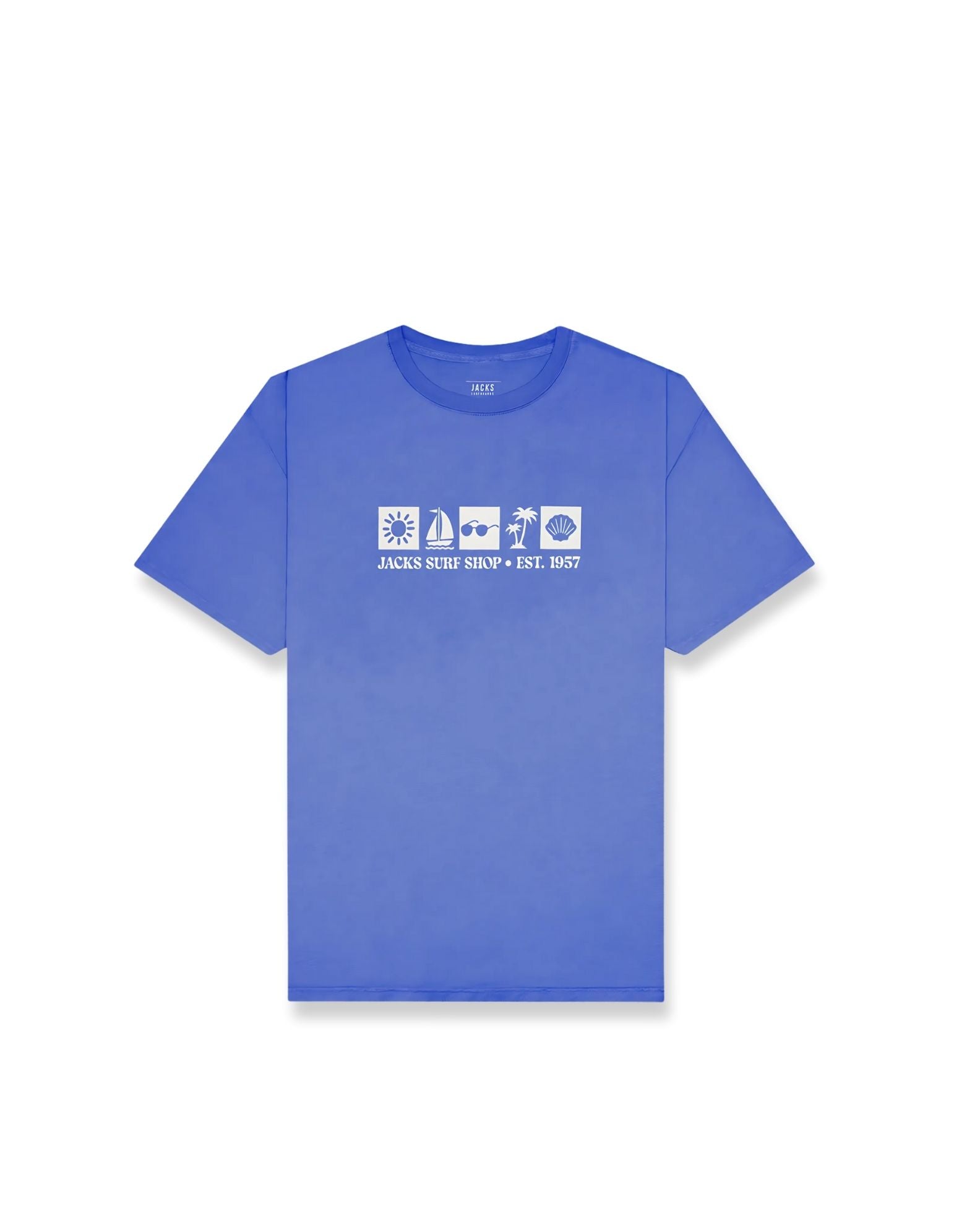 Girl's (8-16) Patch Party S/S Tee - Flo Blue