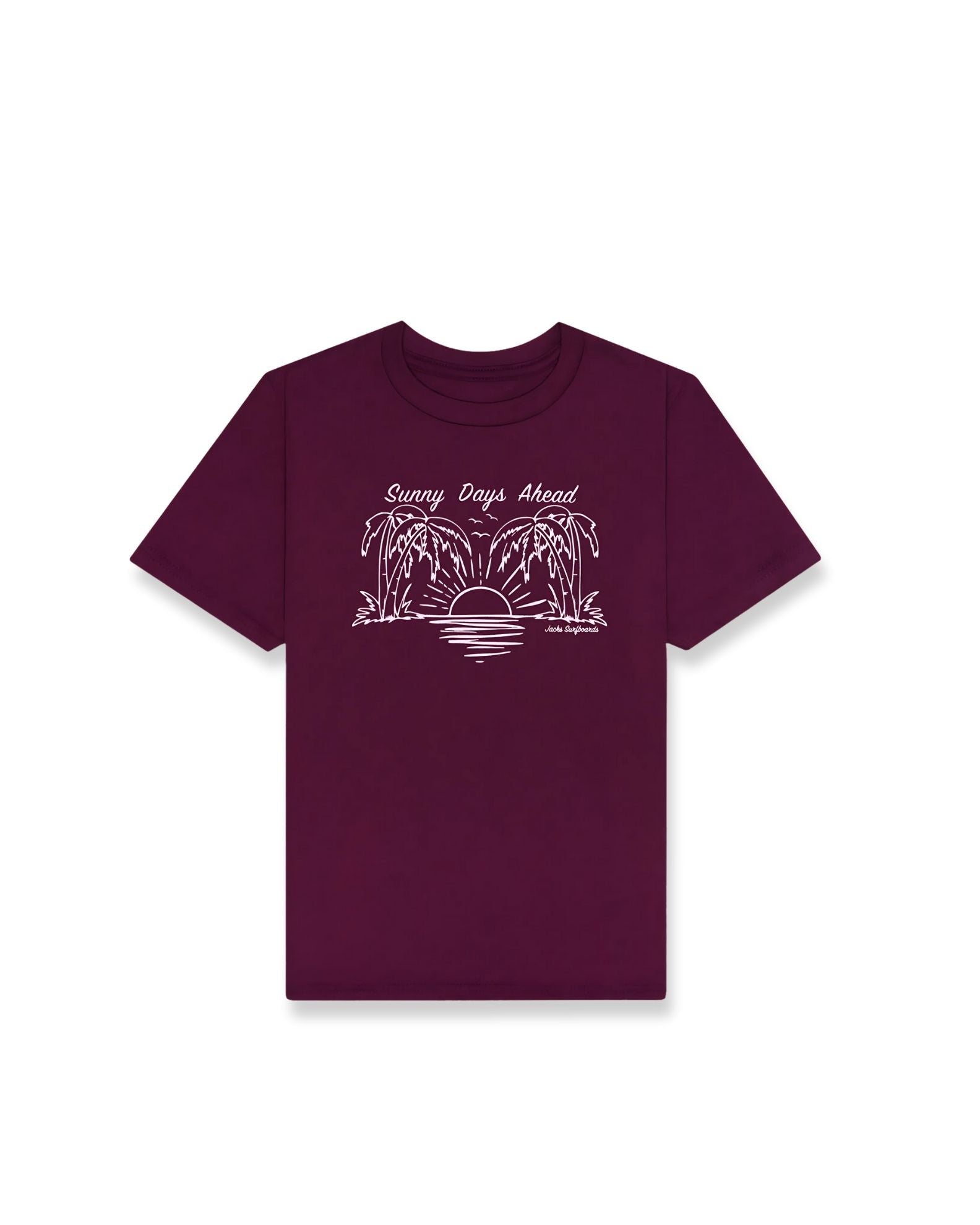 Girl's Tropic Time S/S T-Shirt - Maroon