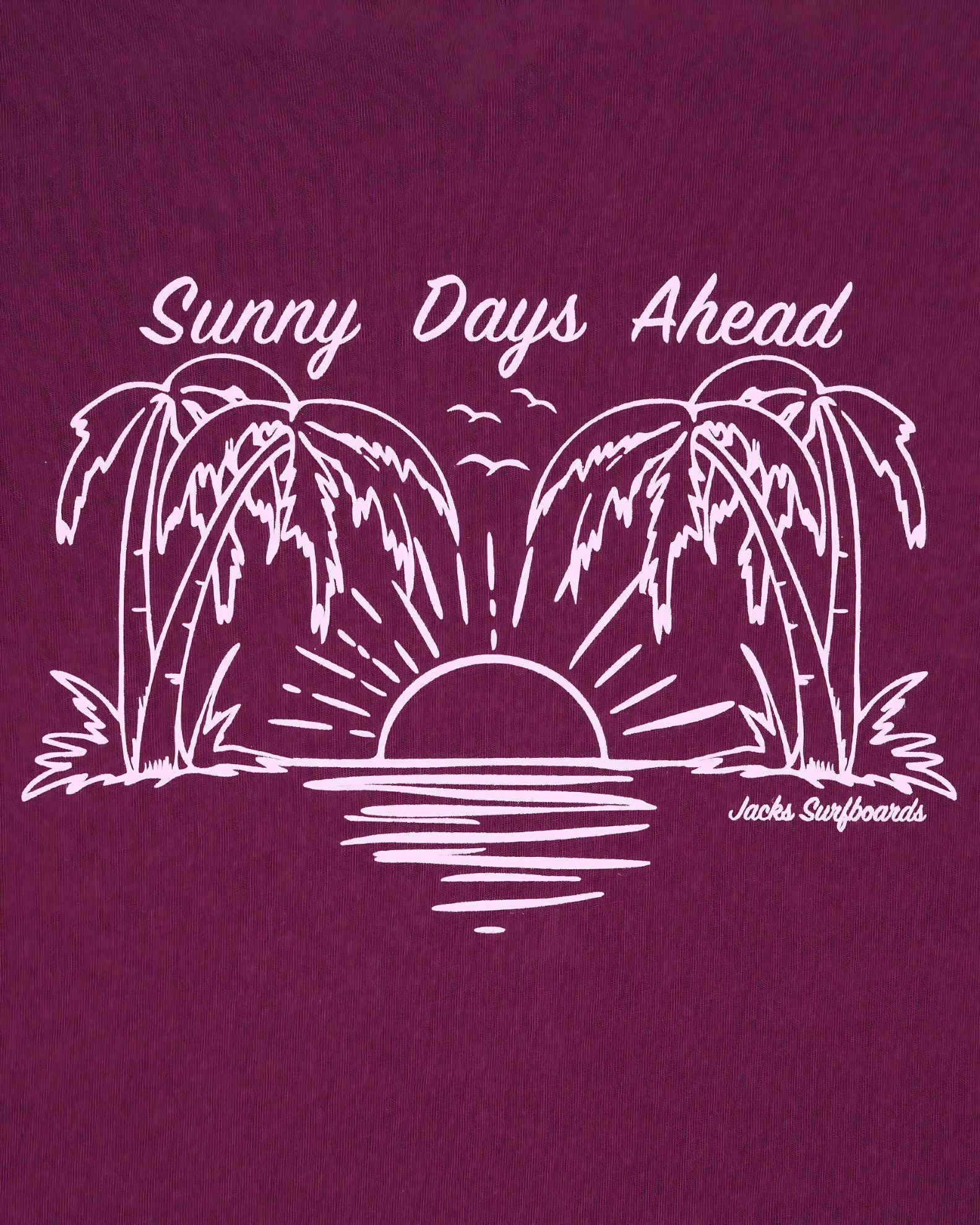 Girl's Tropic Time S/S T-Shirt - Maroon