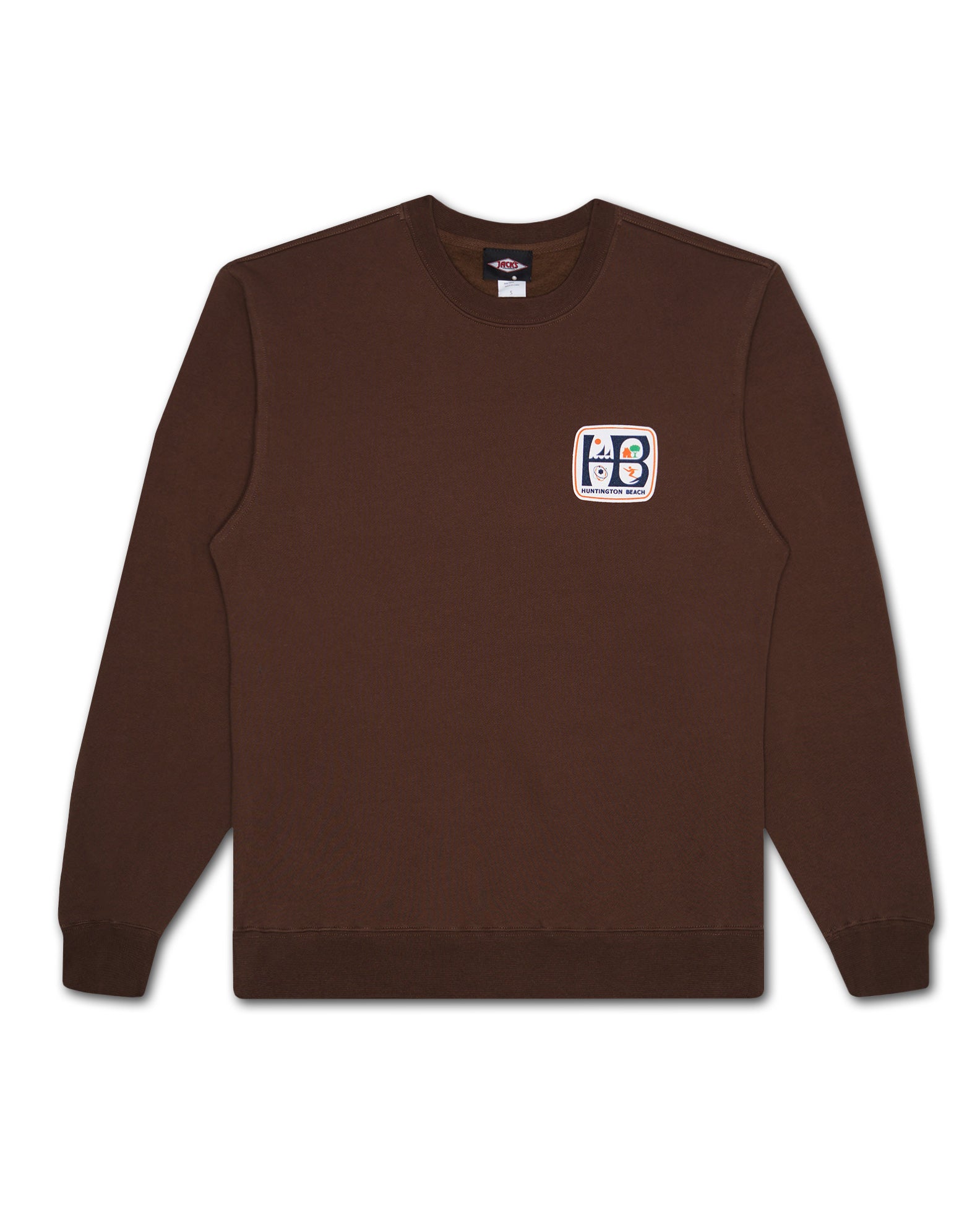 HB City Logo Crewneck Sweatshirt - Brown