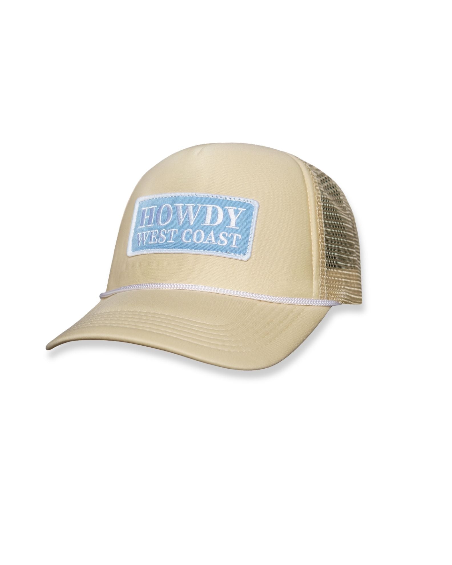 Howdy West Coast Trucker Hat - Cream