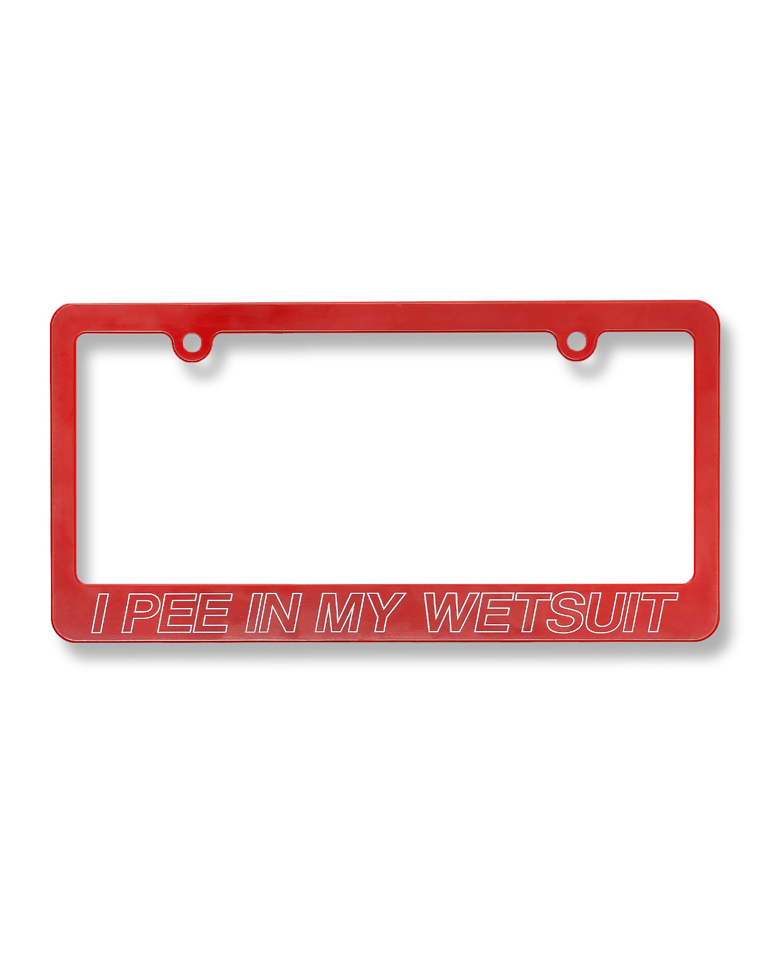 I Pee In My Wetsuit License Plate Holder