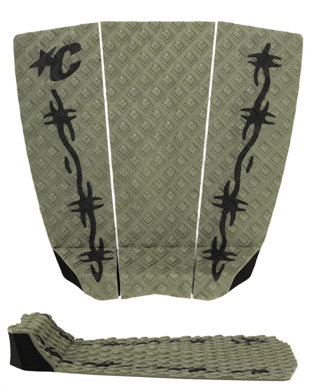 Jack Freestone Signature Traction Pad | Art Series- Dark Army Black Barbed Wire