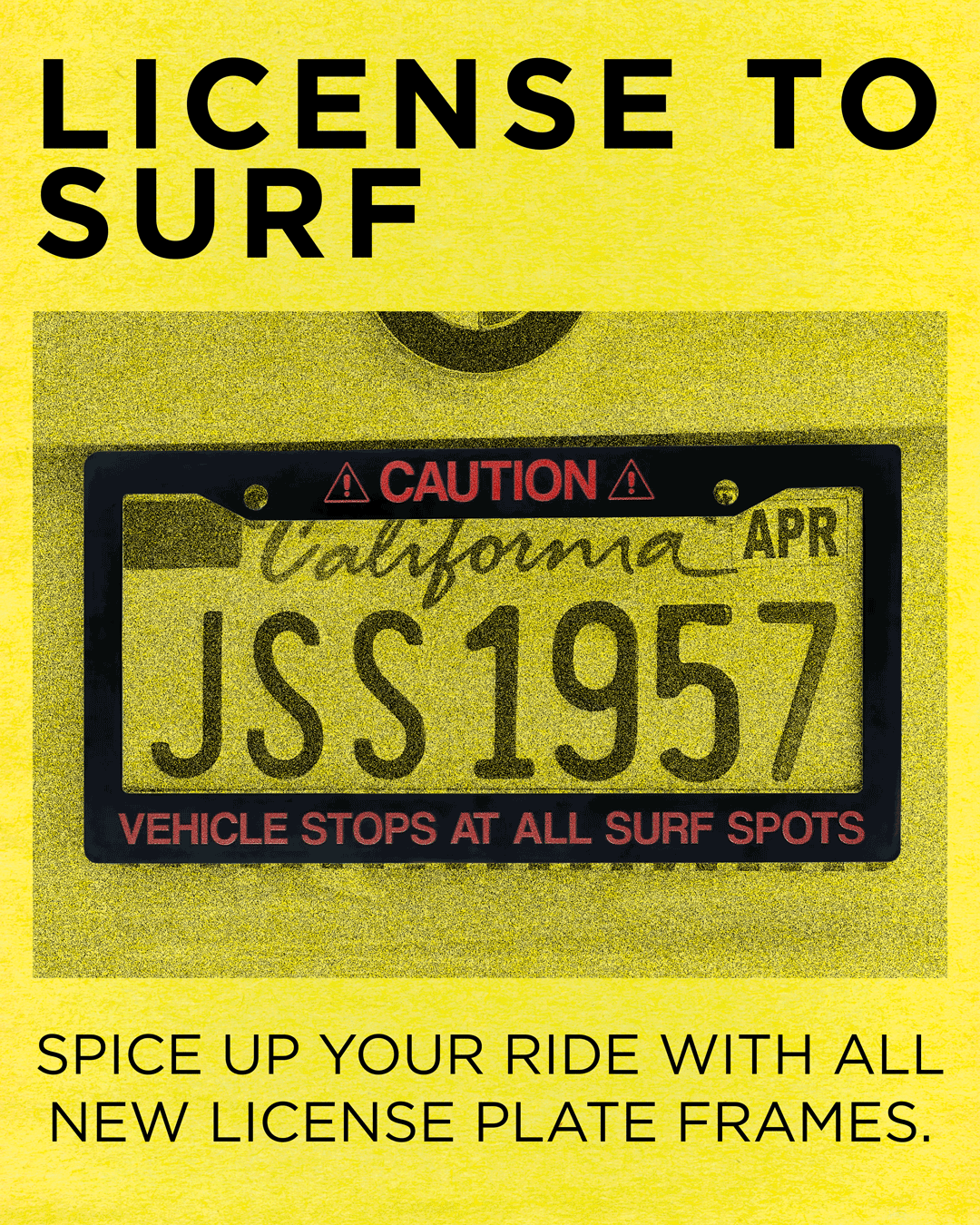 Jack's License Plate Holders