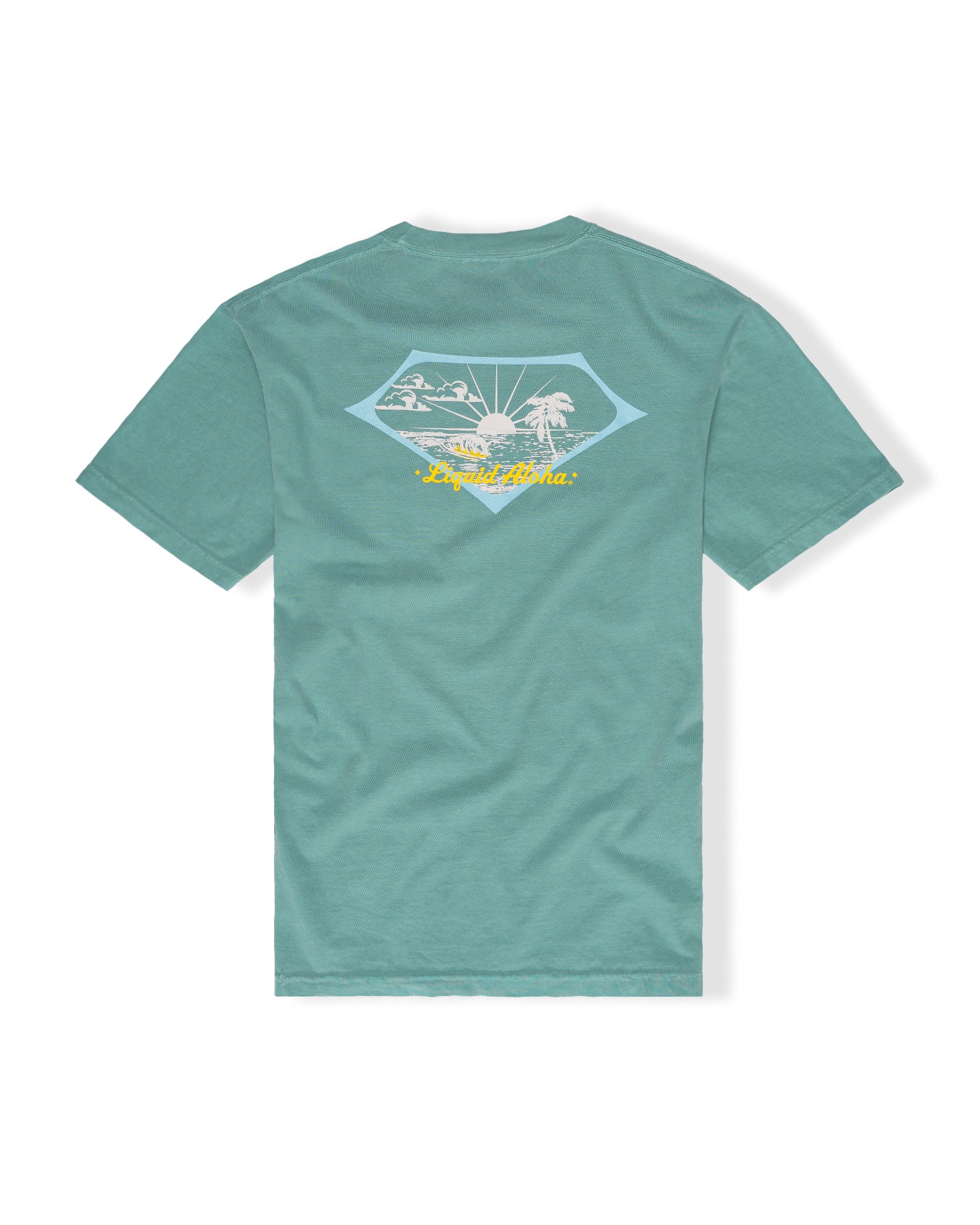 Kona x Jack's Men's "Retro Aloha" S/S Tee - Seafoam