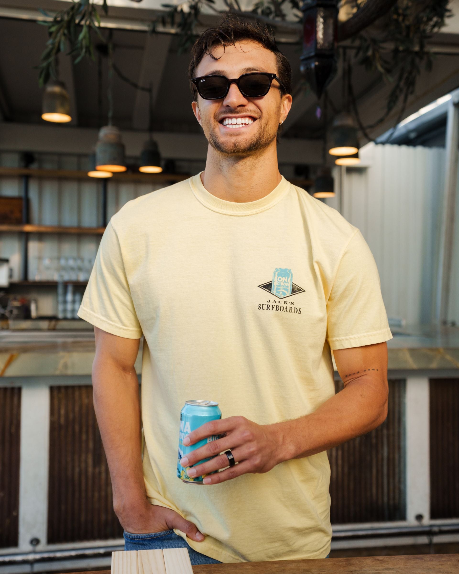 Kona x Jack's "Kona Big Can" S/S Tee - Butter