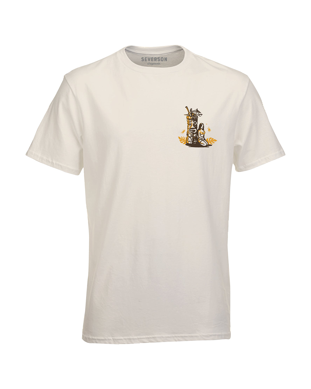 Severson Originals Luau Lounge Men's Short Sleeve T-Shirt- Vintage White