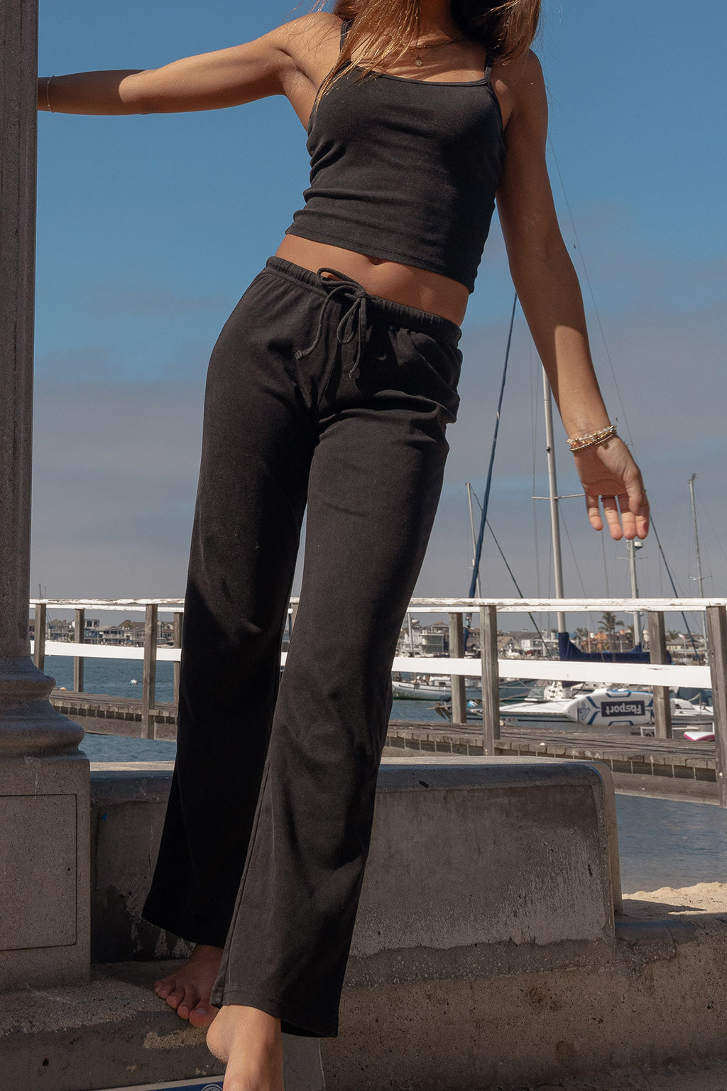 Lele Mar Women's Evie Crop Tank - Brick