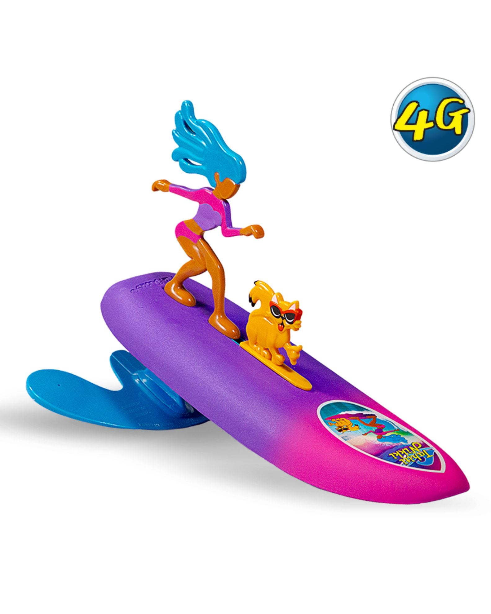 Surfer Dudes Legends & Surfer Pets Series 3 Wave Powered Mini-Surfer
