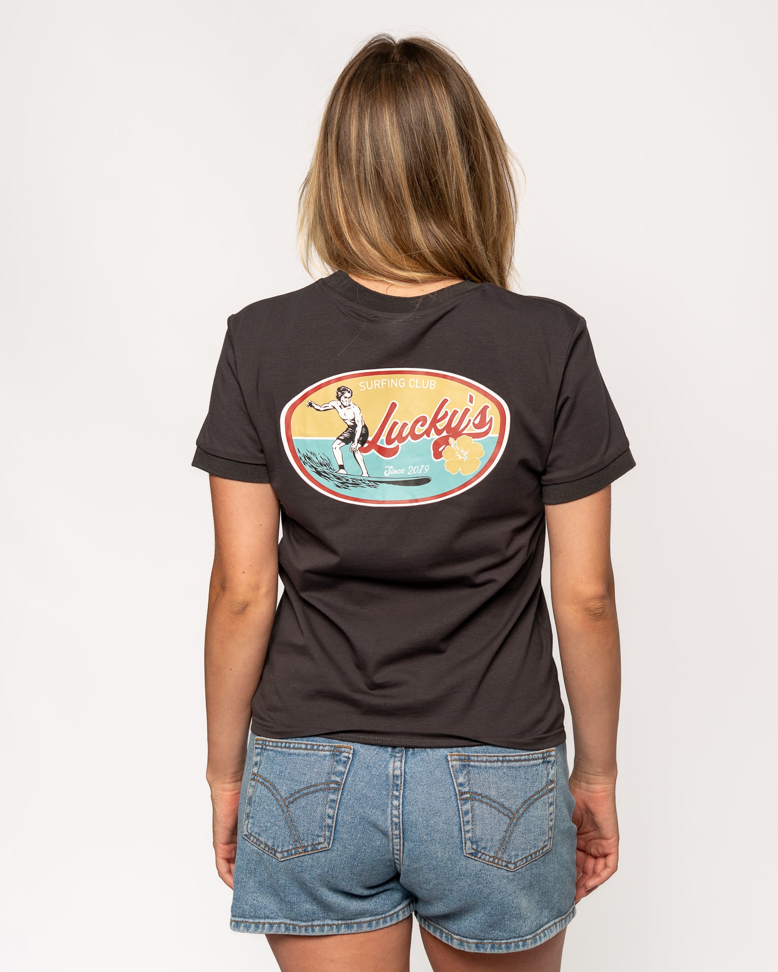 Wish Me Luck Women's Lucky Rider Baby Short Sleeve T-Shirt - Black