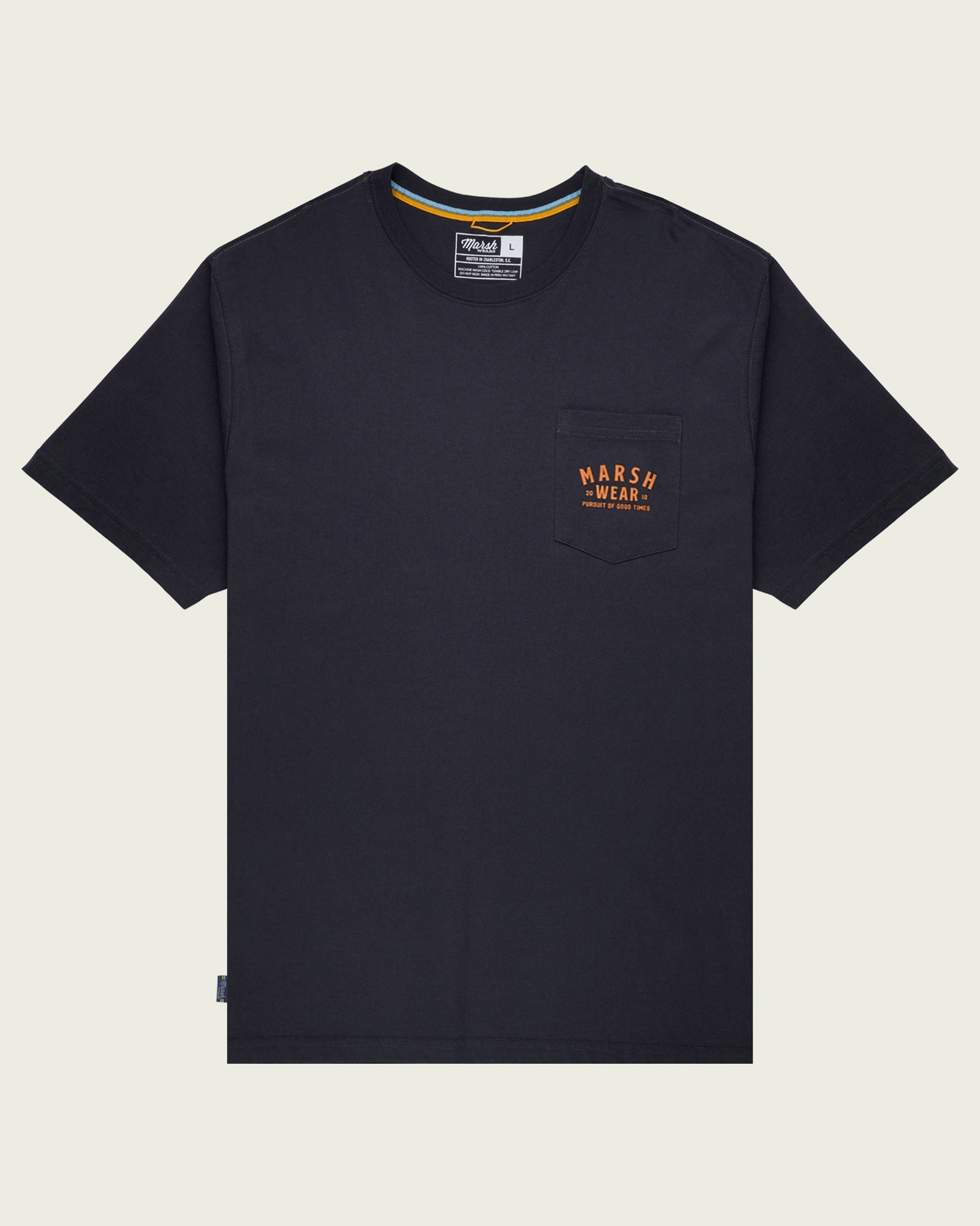 Marsh Wear Alton Camo Short Sleeve T-Shirt - Black