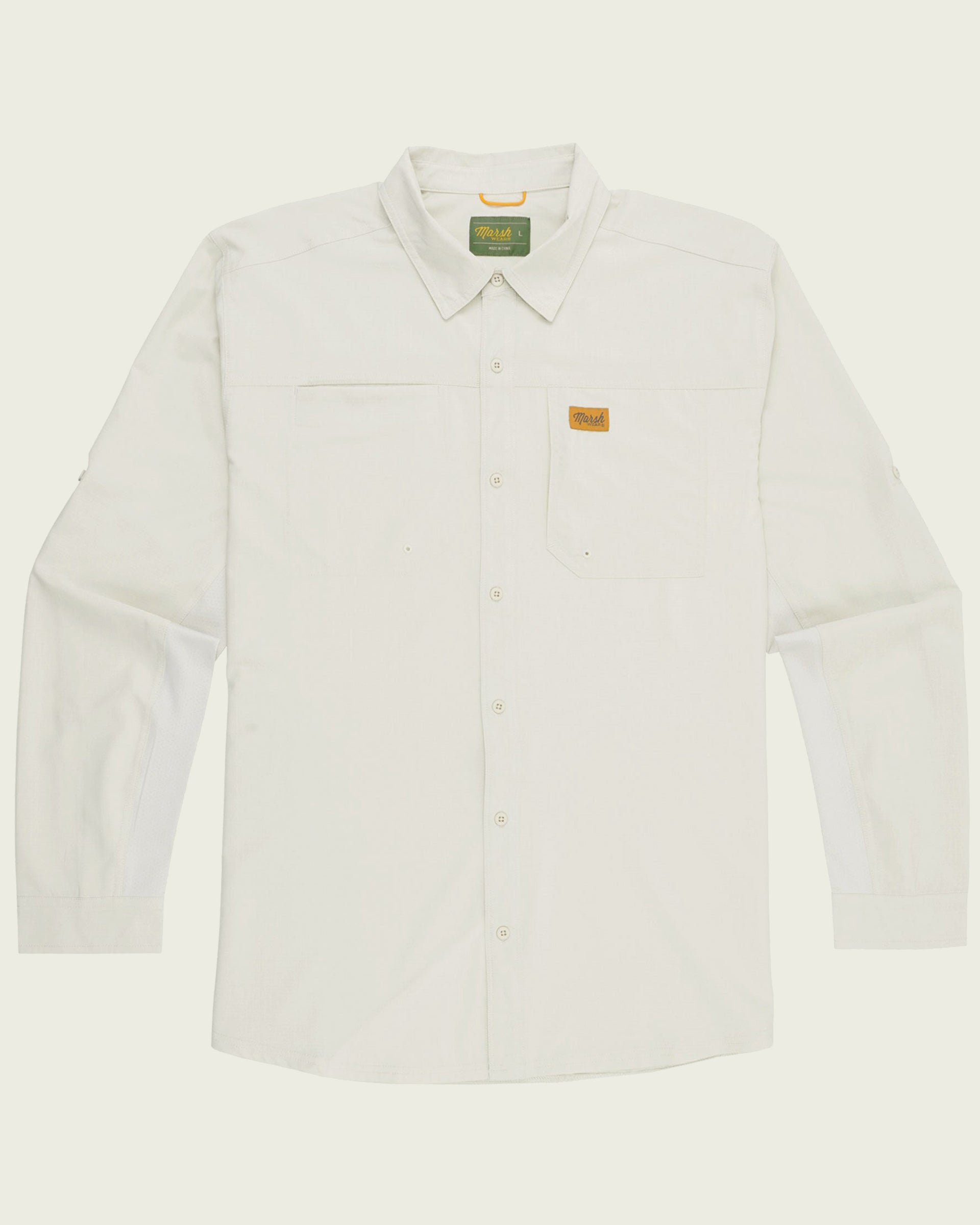 Marsh Wear Lenwood Tech Longsleeve Shirt - Stone