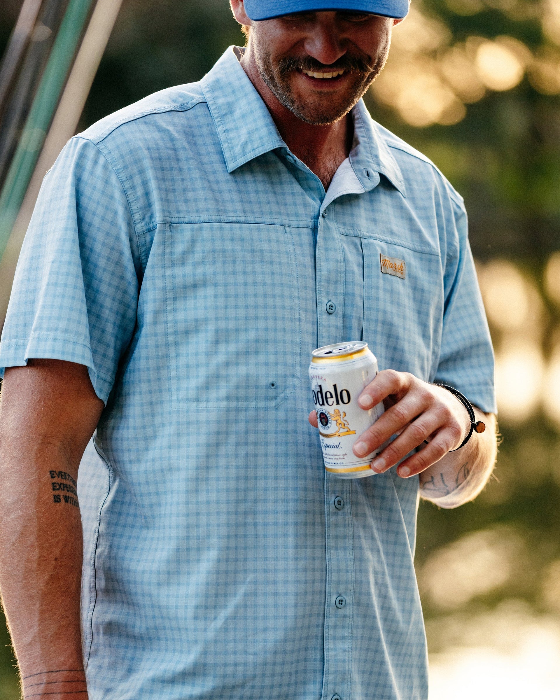 Marsh Wear Lenwood Tech Short Sleeve Shirt - Cloud