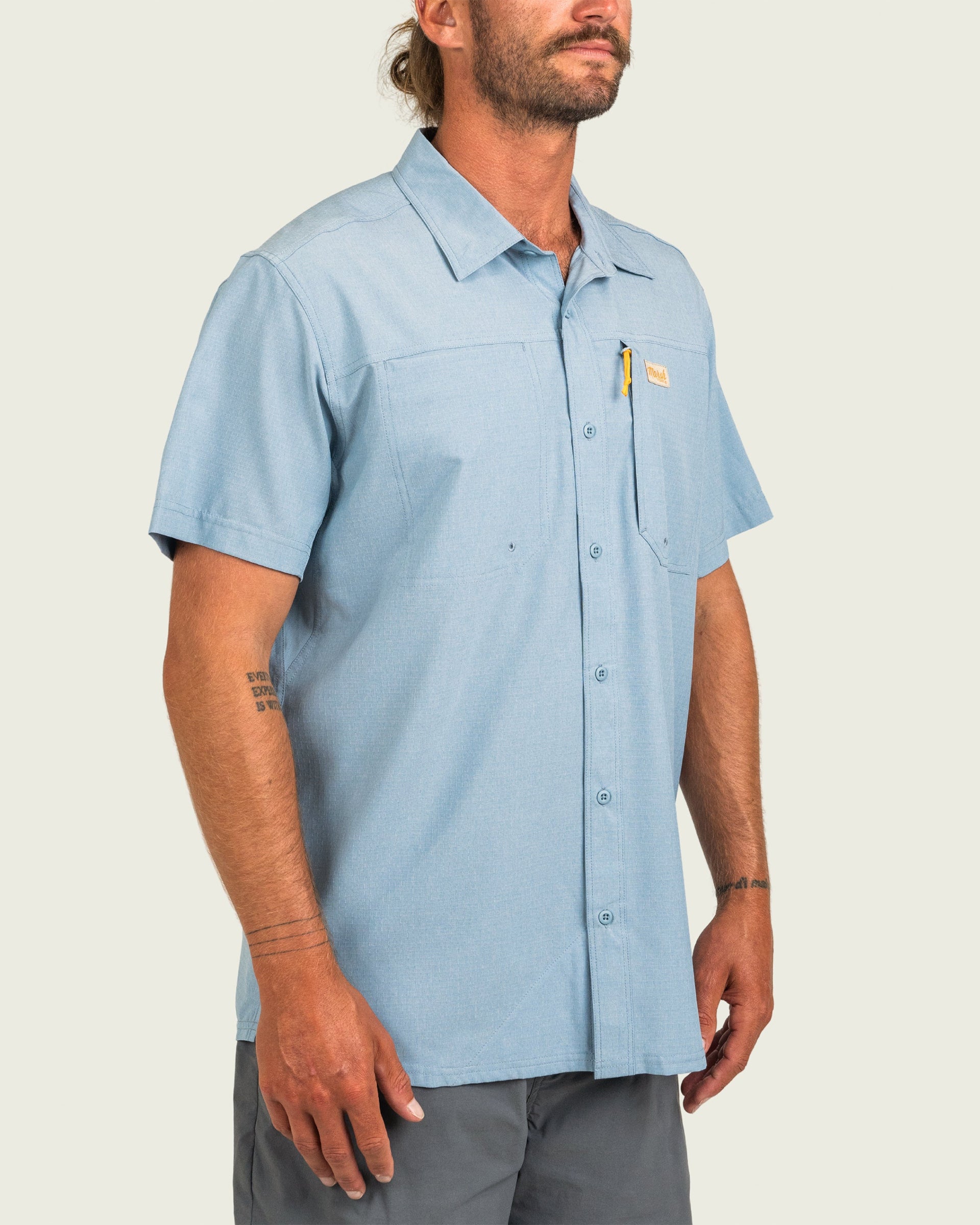 Marsh Wear Lenwood Tech Short Sleeve Shirt - Tourmaline