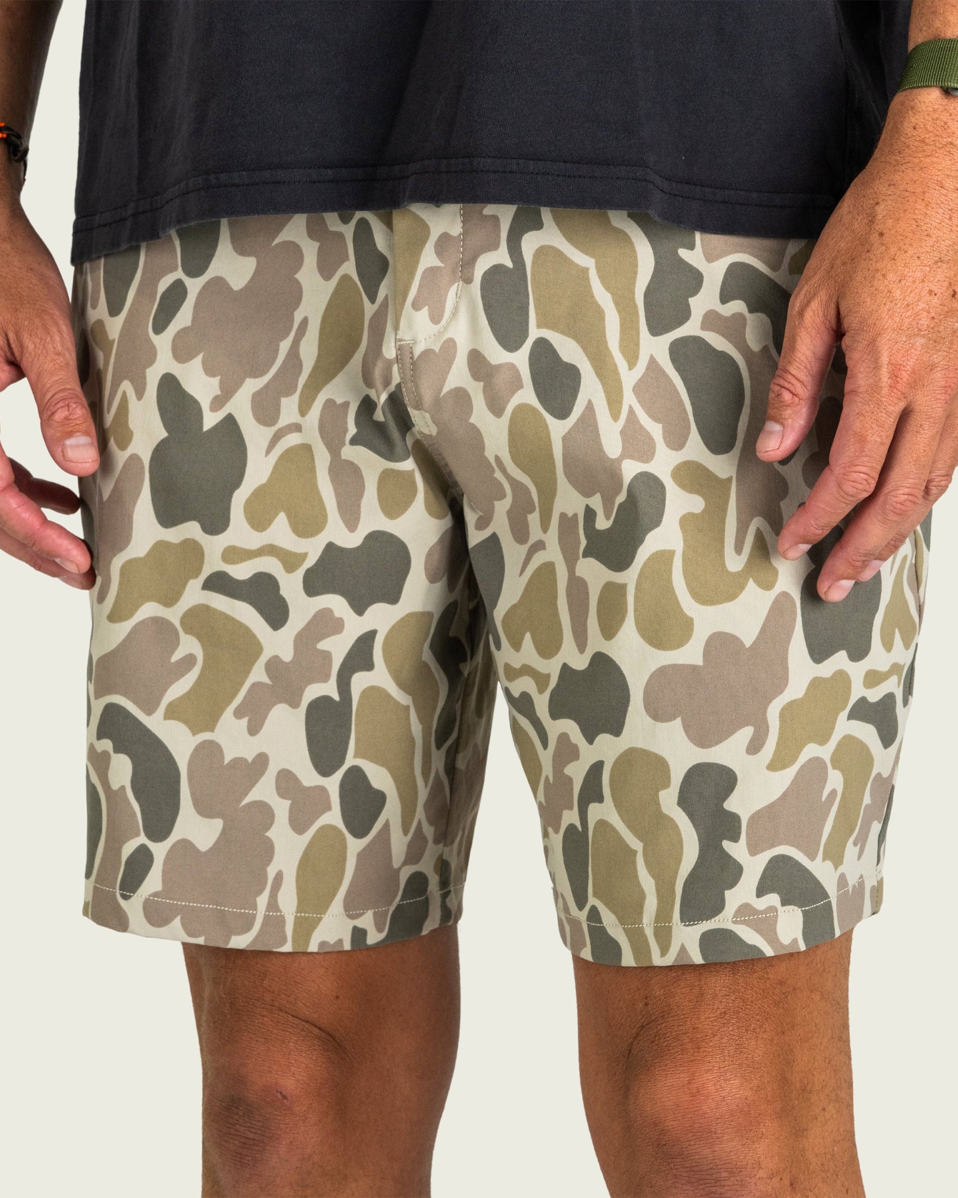 Marsh Wear Prime Hagood Shorts - Khaki Mallard Camo