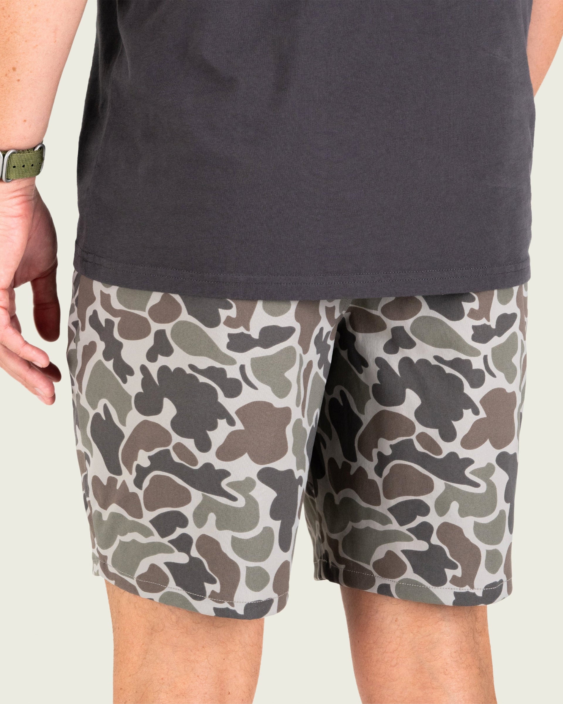 Marsh Wear Prime Hagood Shorts - Dark Green Mallard Camo