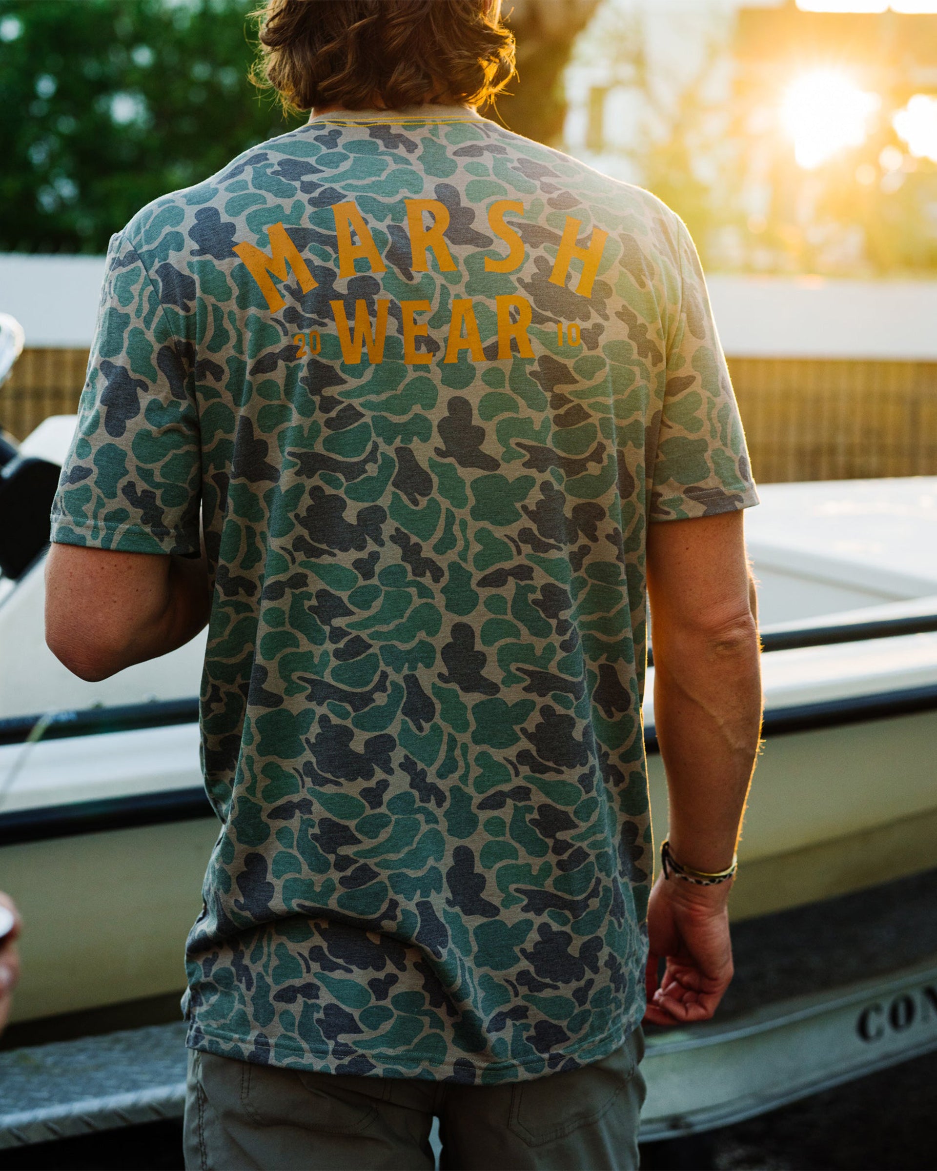 Marsh Wear Stackhouse Tech Tee - Green Camo