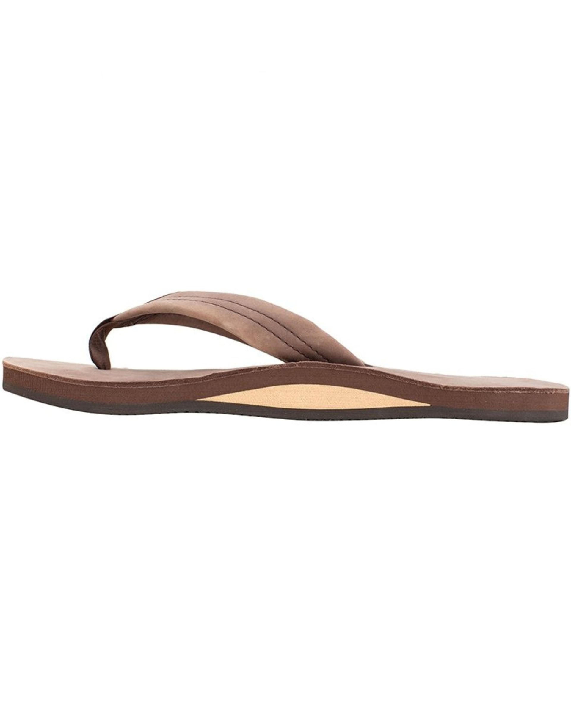 Men's Premier Leather Single Layer Arch Sandals - Expresso