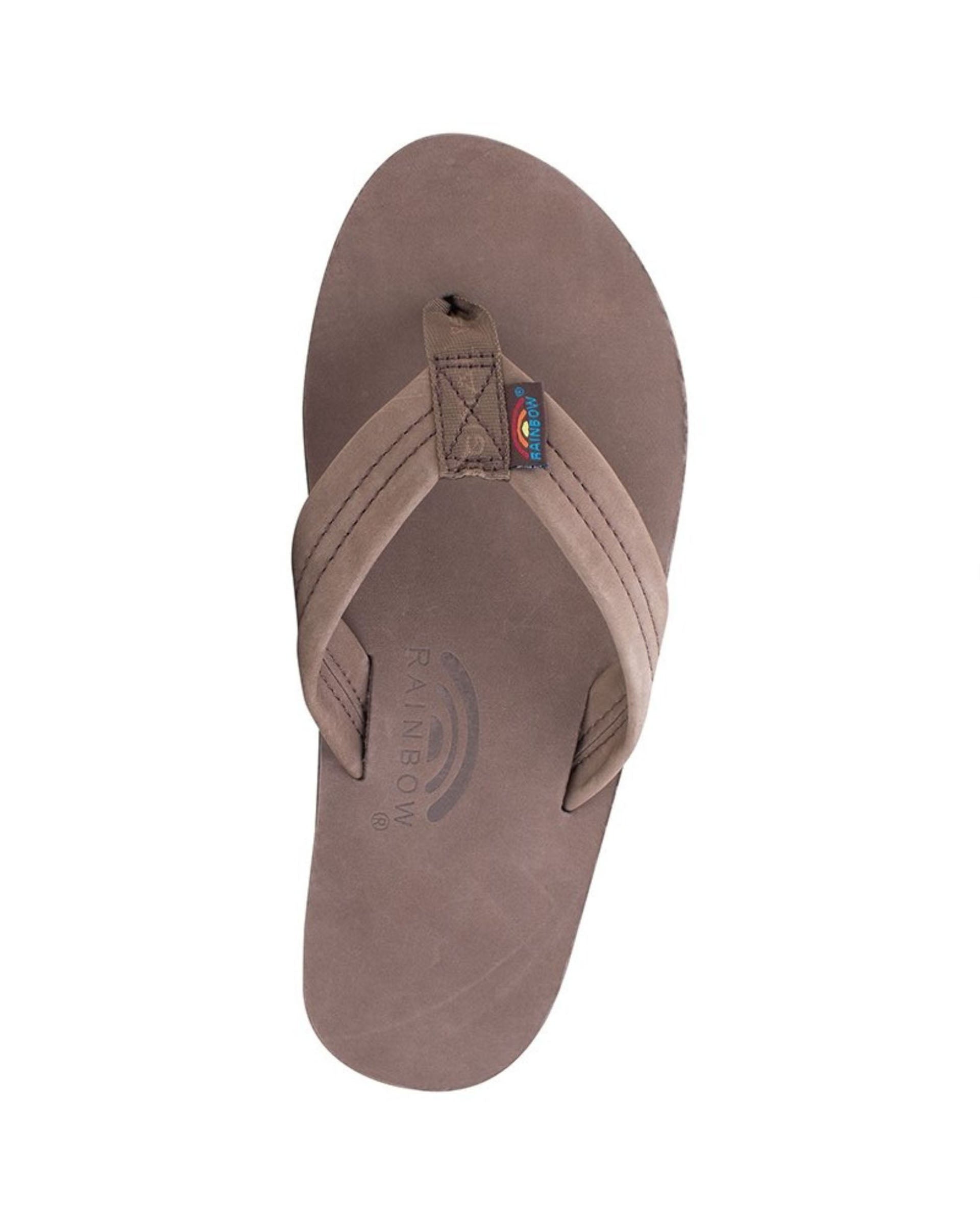 Men's Premier Leather Single Layer Arch Sandals - Expresso