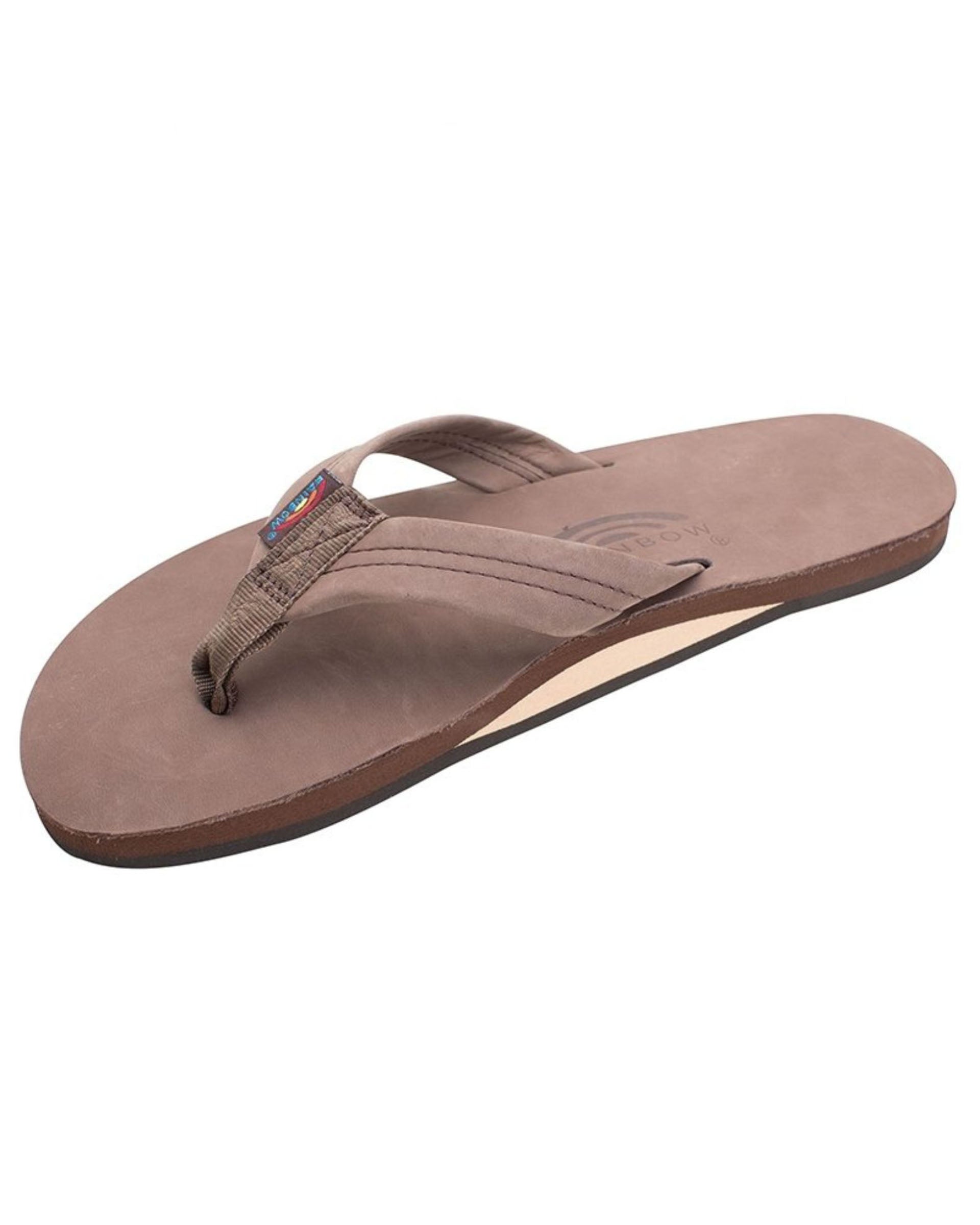 Men's Premier Leather Single Layer Arch Sandals - Expresso