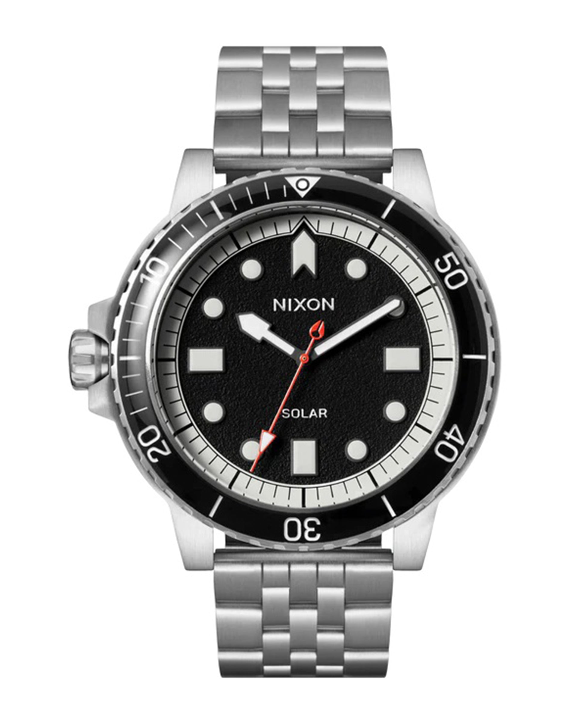 Nixon Stinger 44 Watch - Silver/Black/White