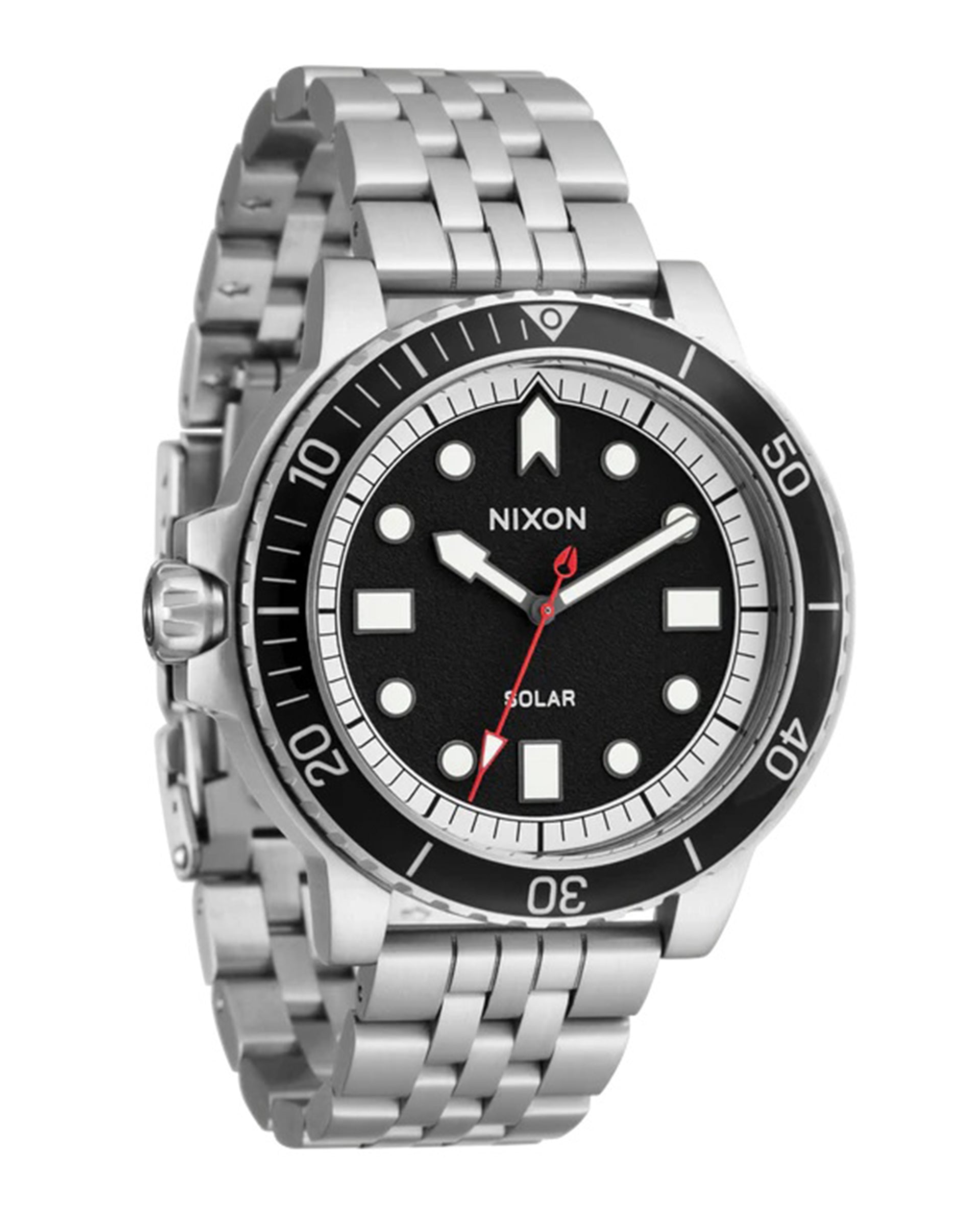 Nixon Stinger 44 Watch - Silver/Black/White