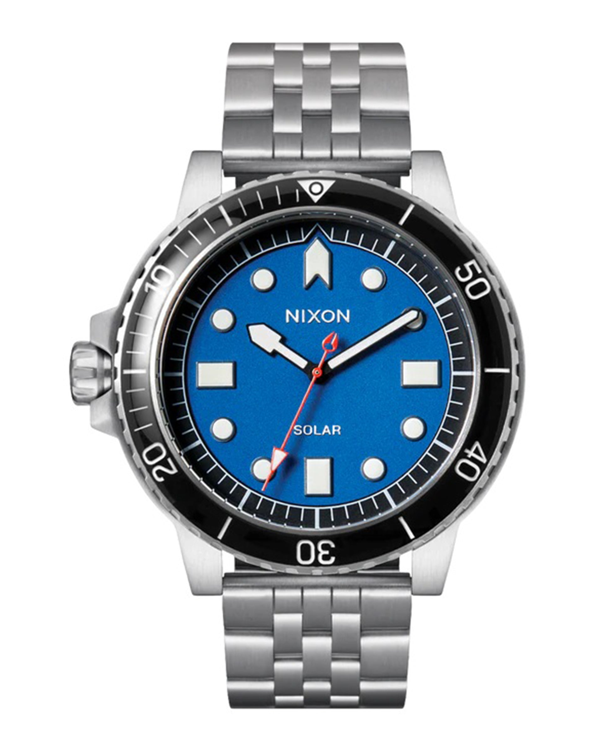 Nixon Stinger 44 Watch - Silver/Blue/Black