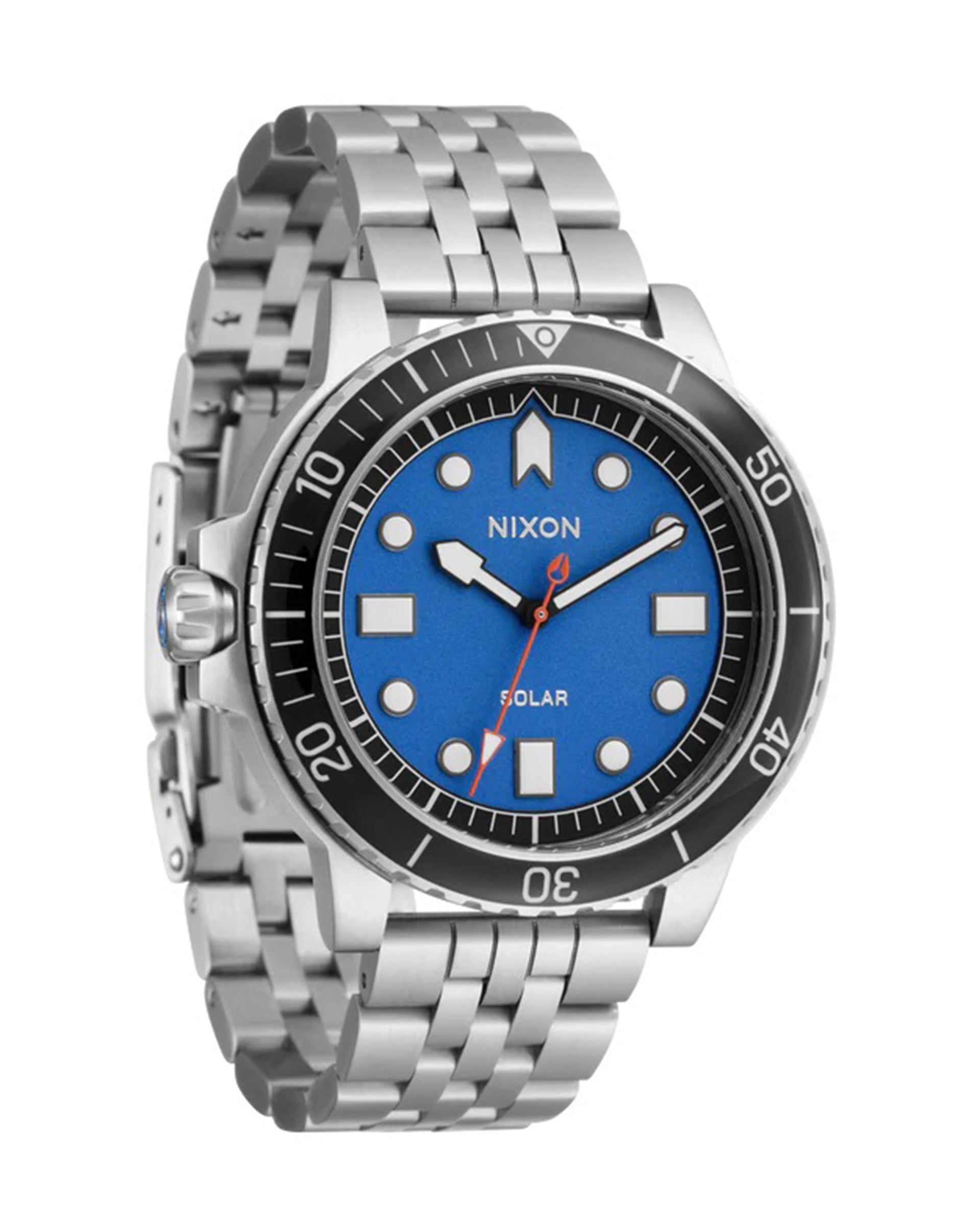 Nixon Stinger 44 Watch - Silver/Blue/Black
