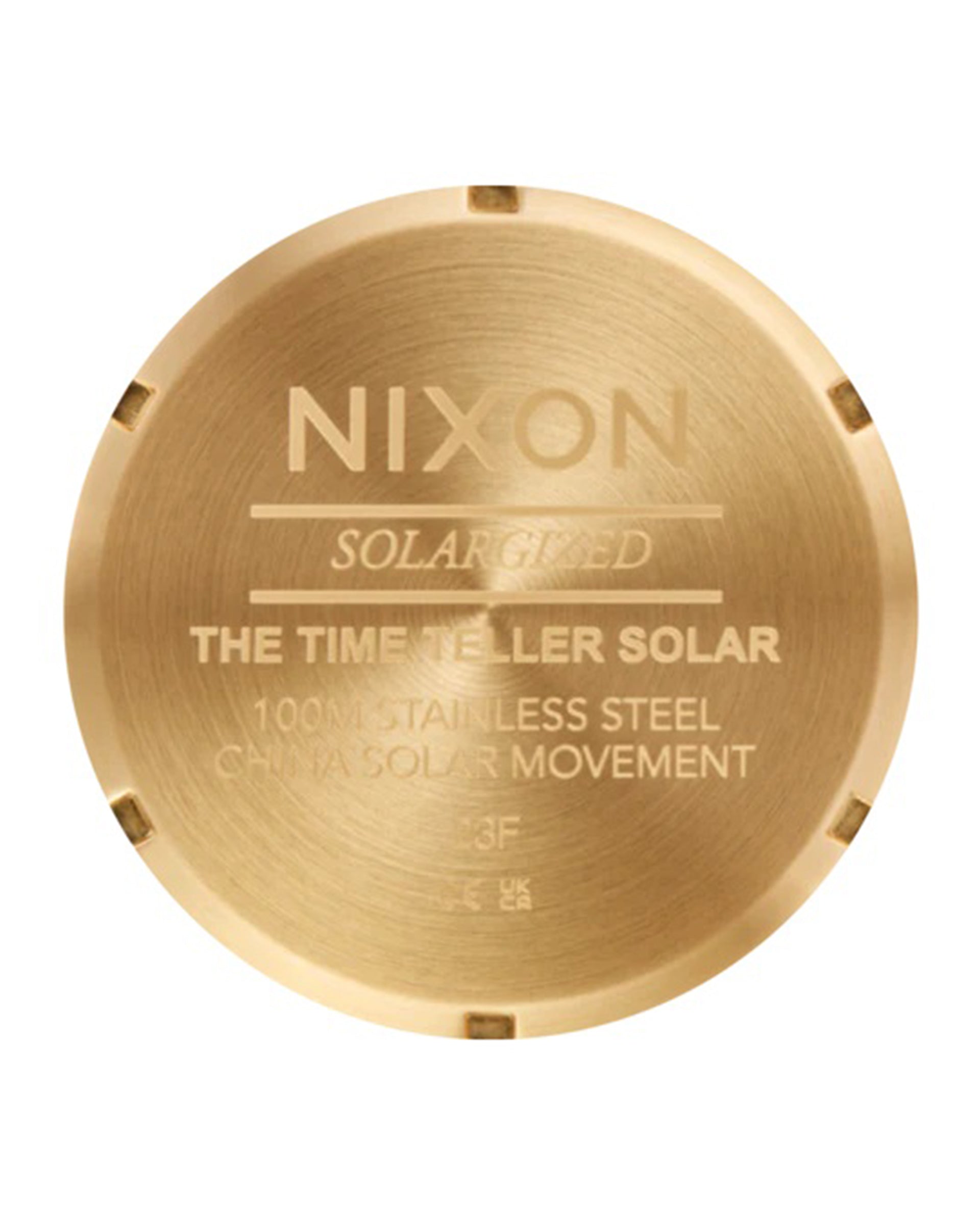 Nixon Time Teller Solar Watch - All Gold/Black