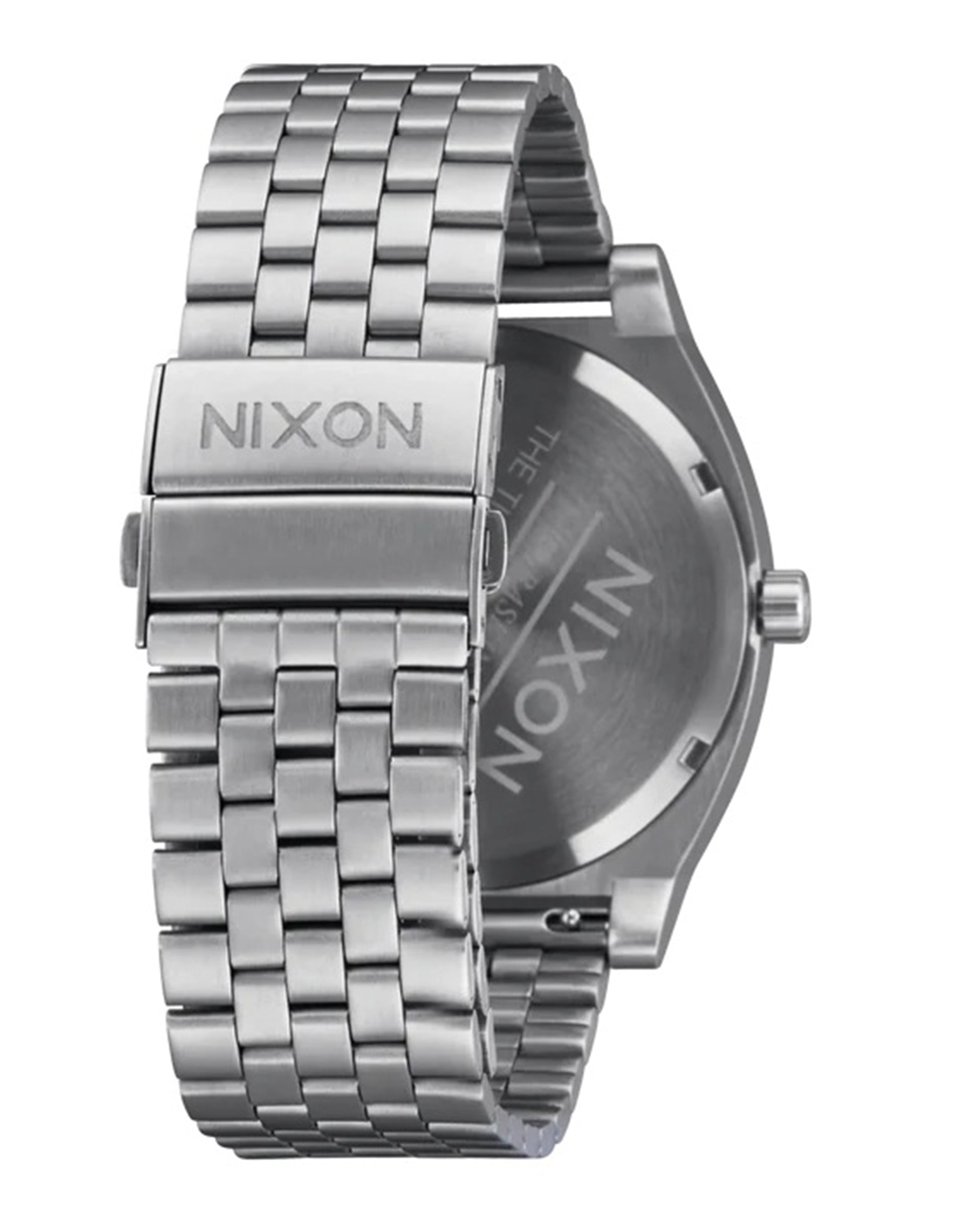 Nixon Time Teller Solar Watch - Silver/Dusty Blue Sunray