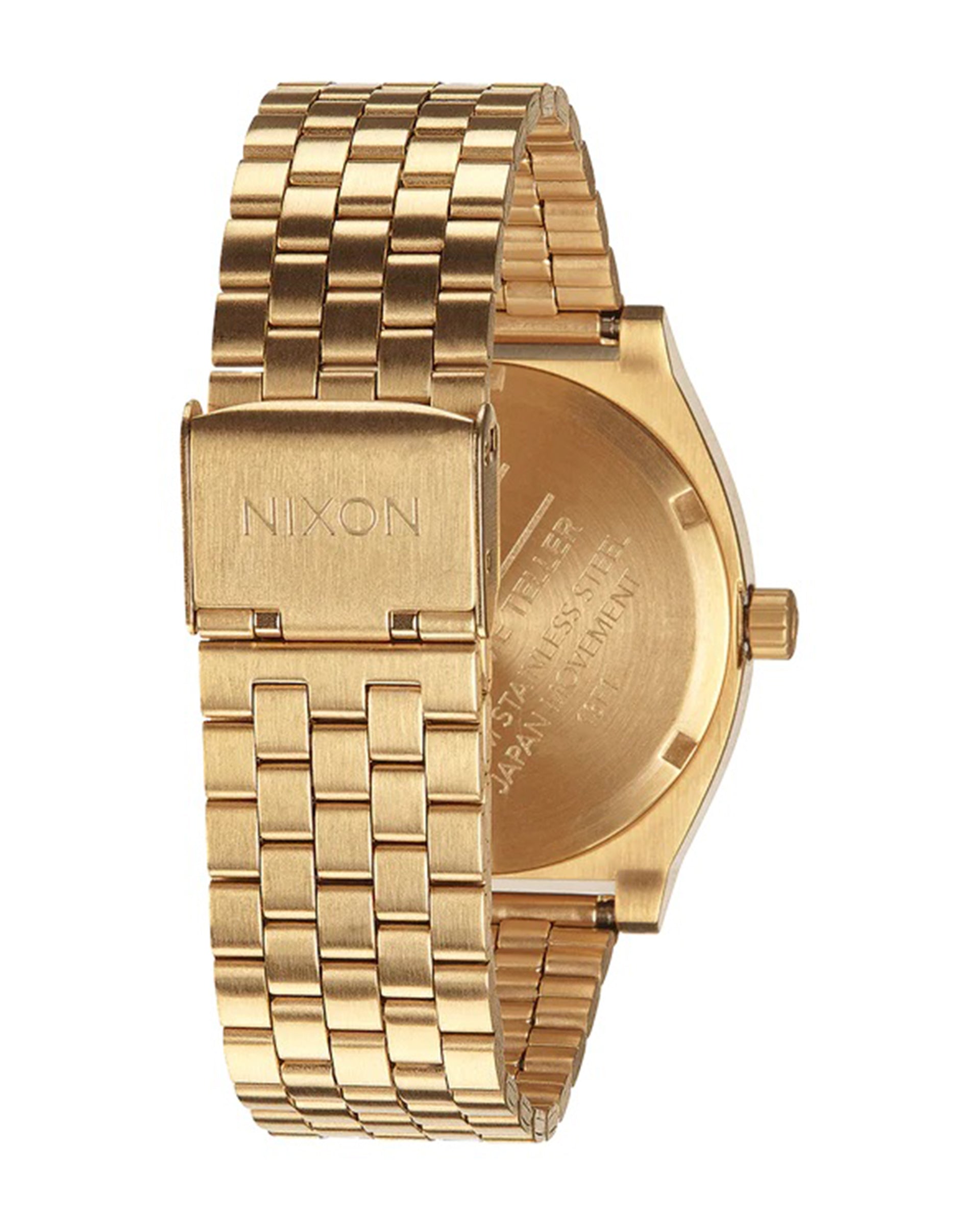 Nixon Time Teller Watch - Gold/Oxblood