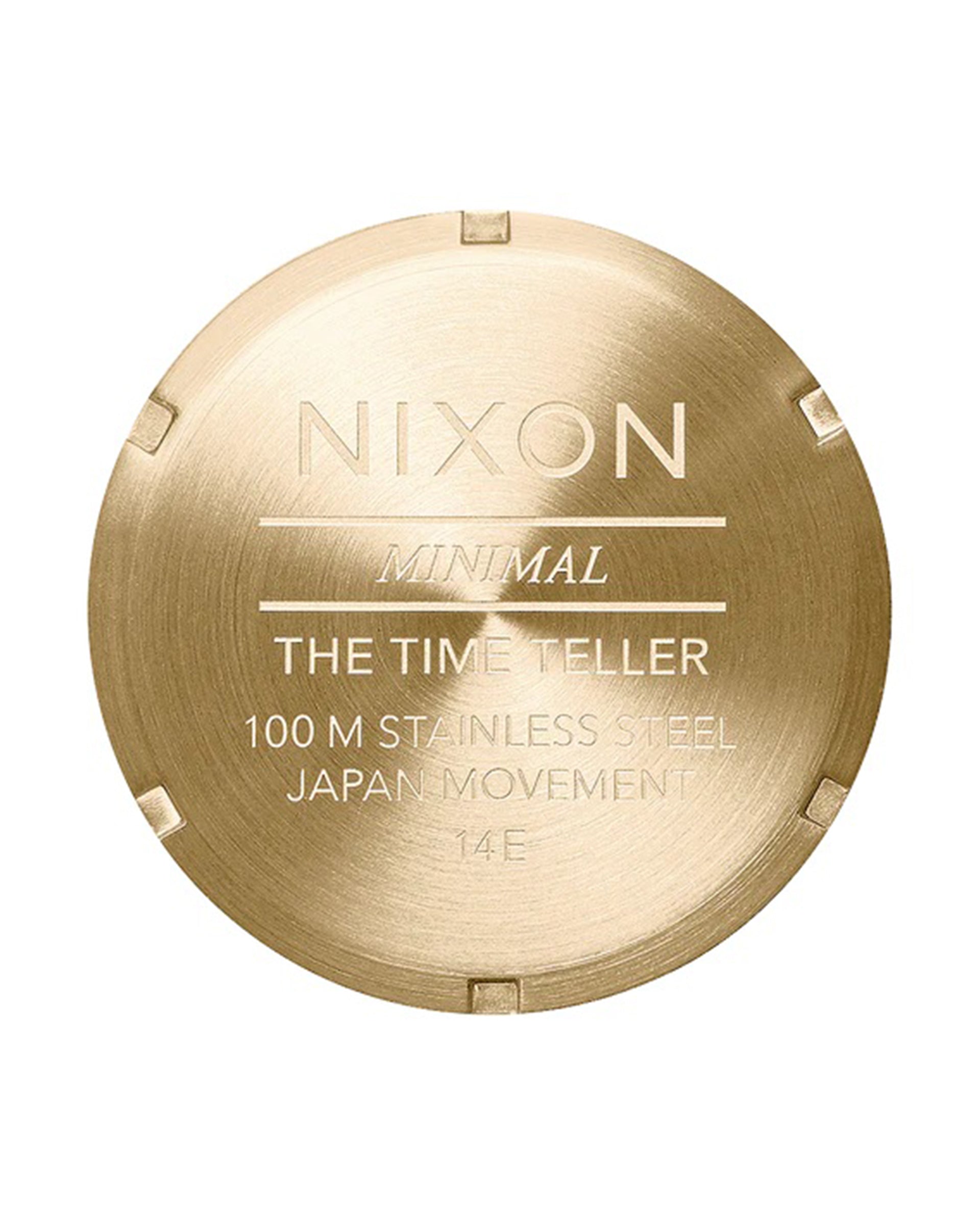 Nixon Time Teller Watch - Gold/Oxblood