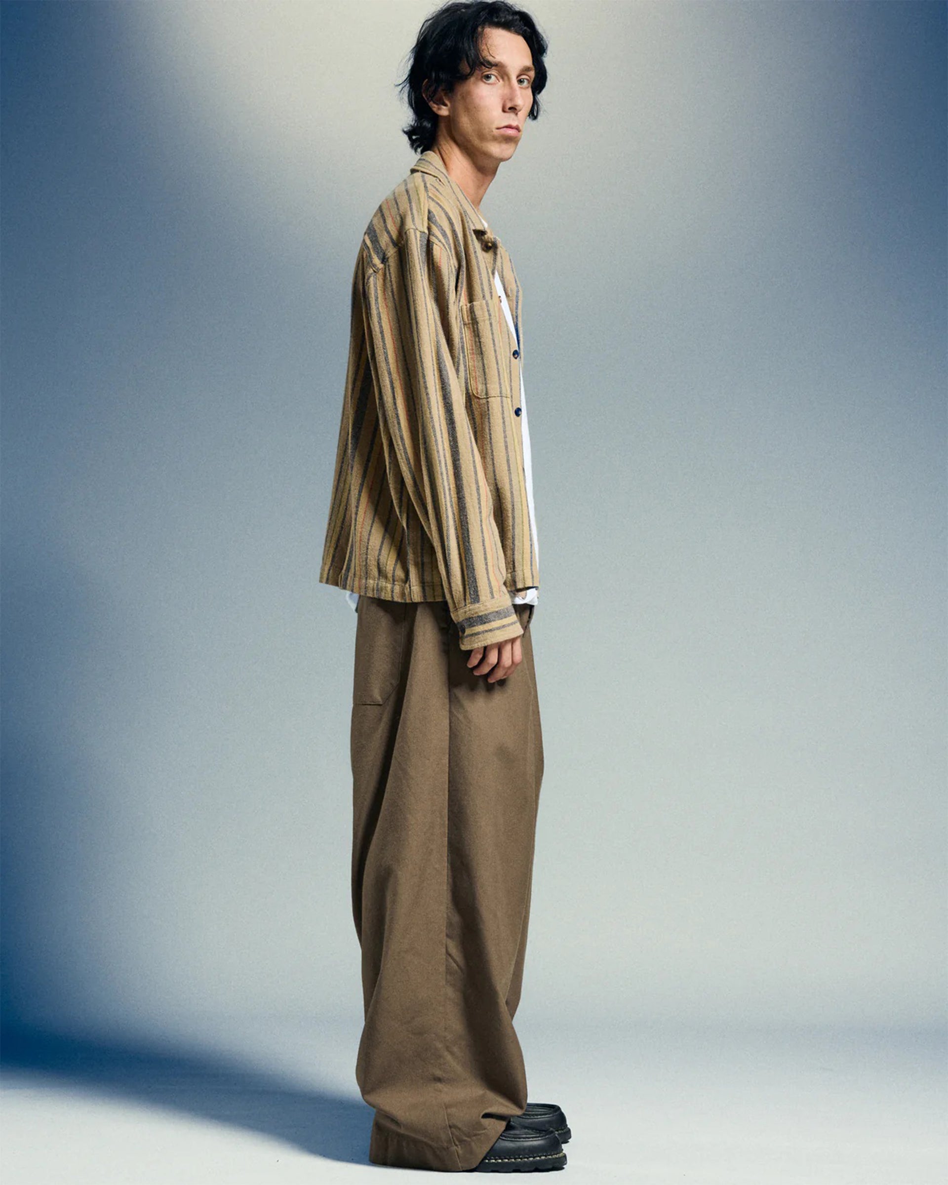 Obey Willard Long Sleeve Shirt - Irish Cream/Multi