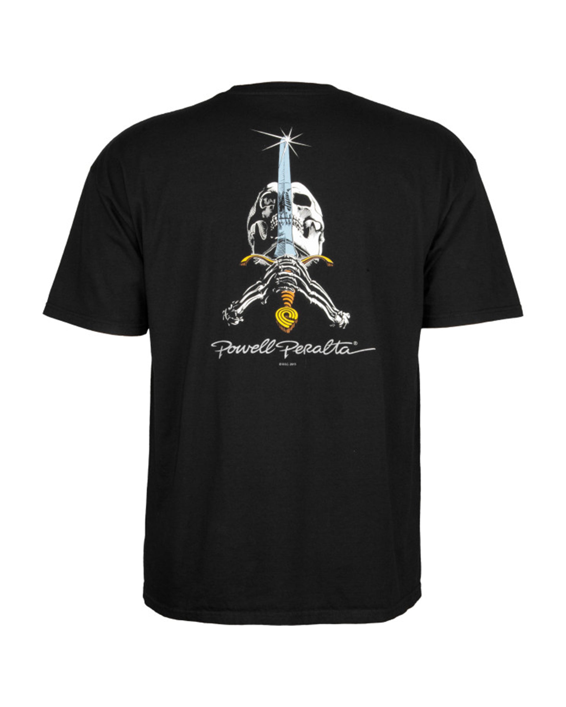 Powell Peralta Skull &amp; Sword Short Sleeve T-Shirt - Black