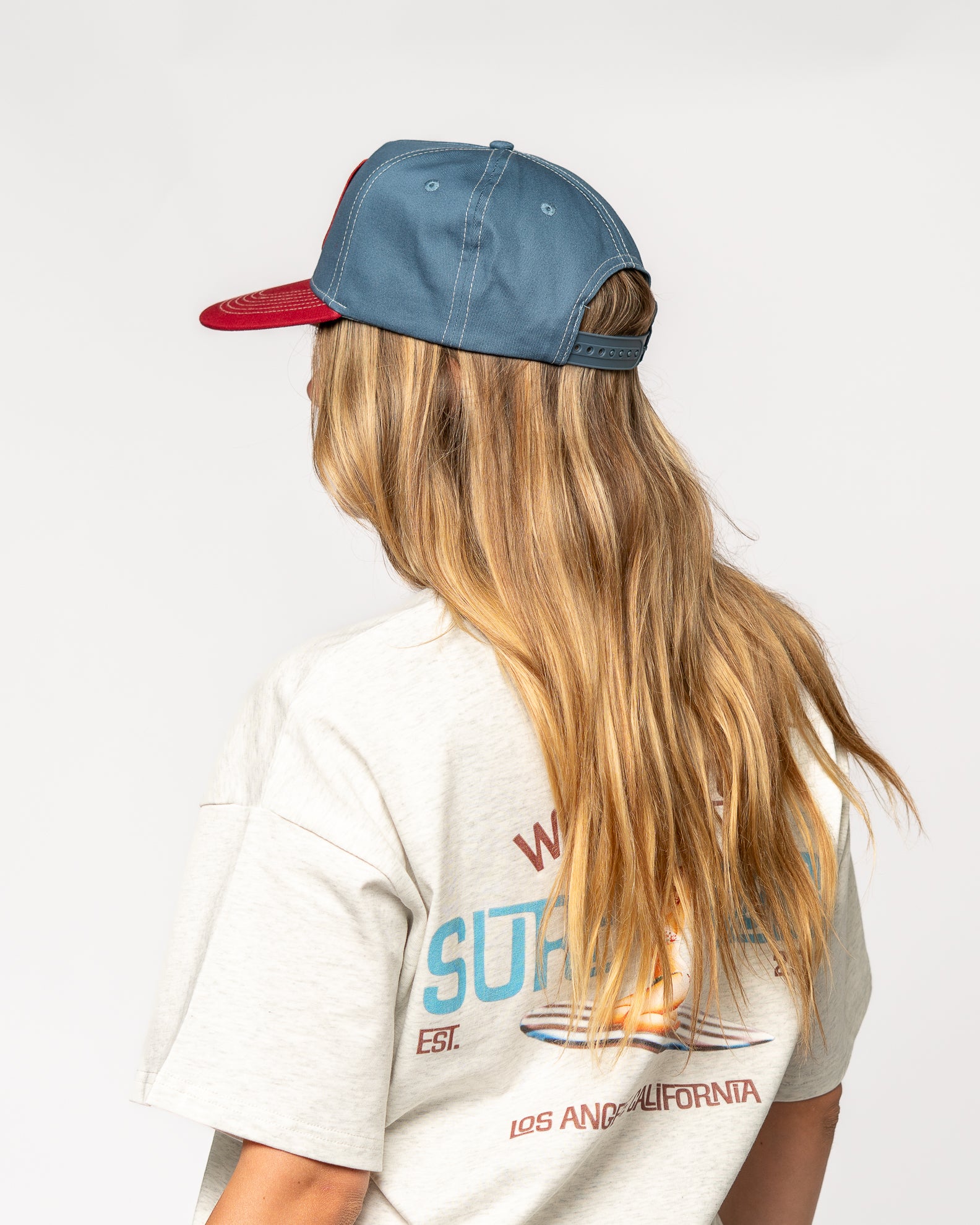 Paradise Cove Cap - Blue/Red