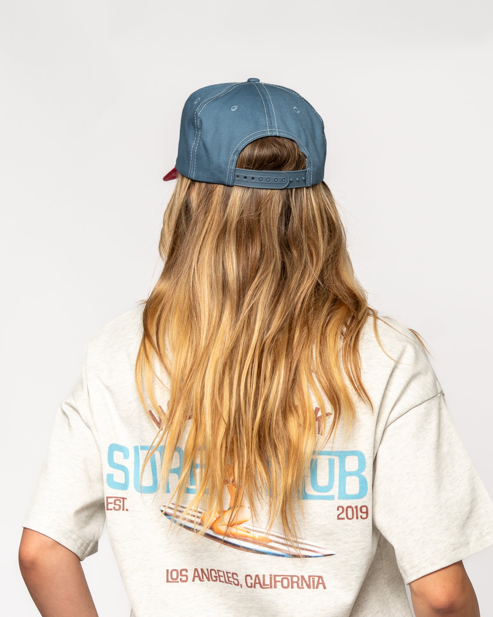 Paradise Cove Cap - Blue/Red