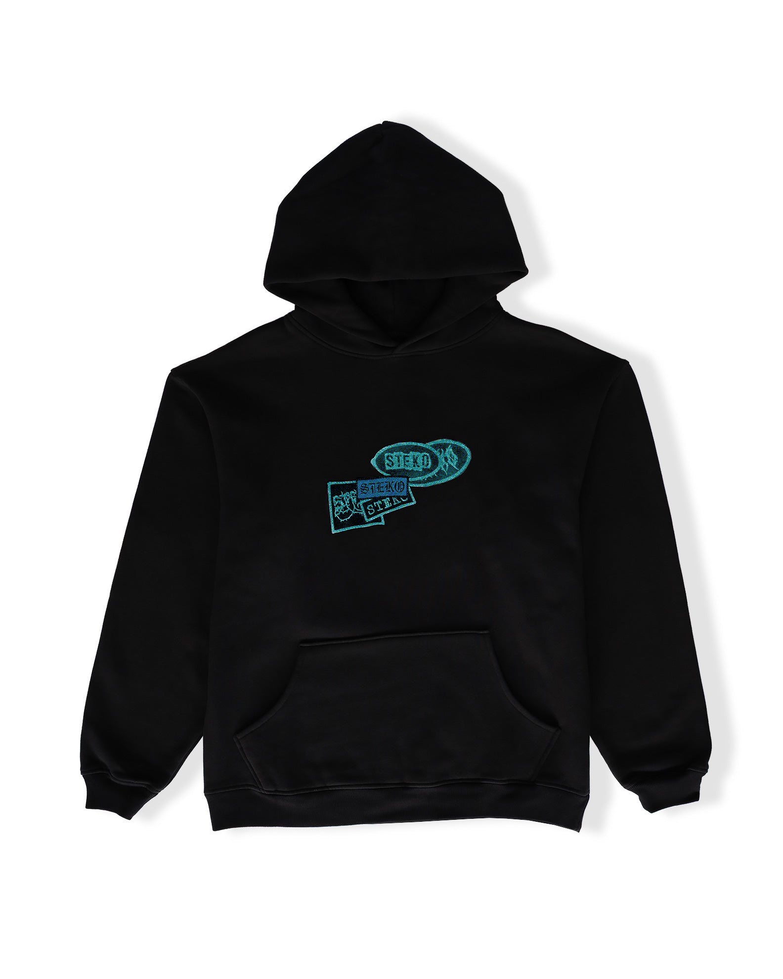 Steko Men's Patches Pullover Hoodie