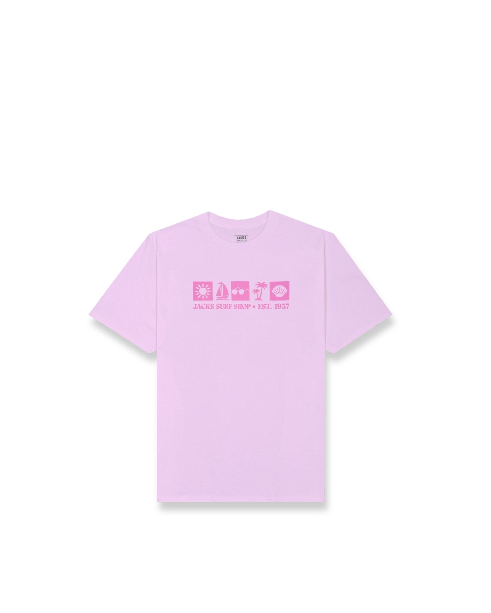 Girls (2-7) Patch Party S/S Tee - Light Pink