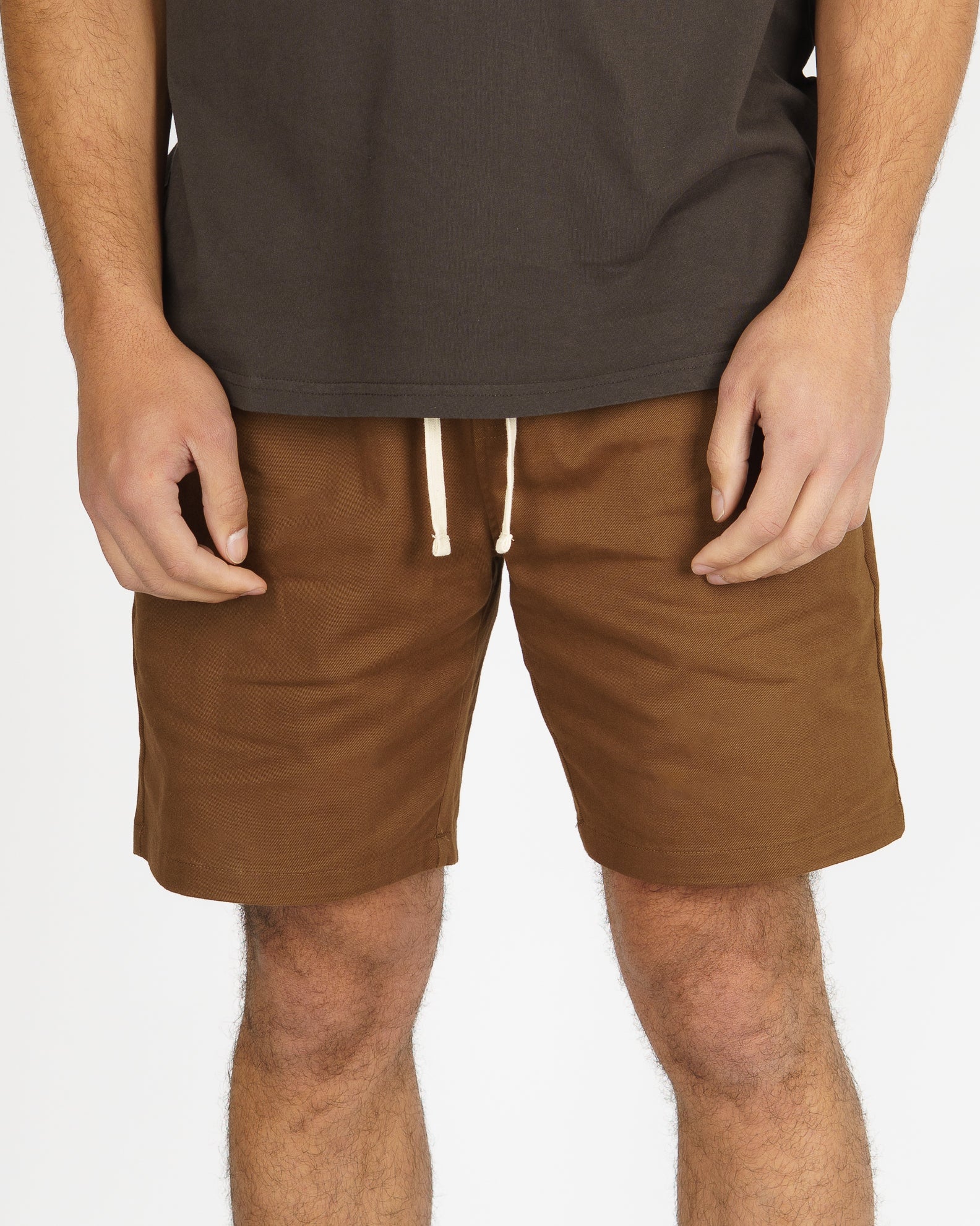 Perry 18.5" Twill Volley Short - Brown