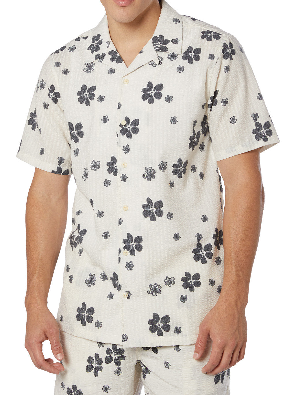 Ezekiel Men's Playa Camp Shirt - Bone