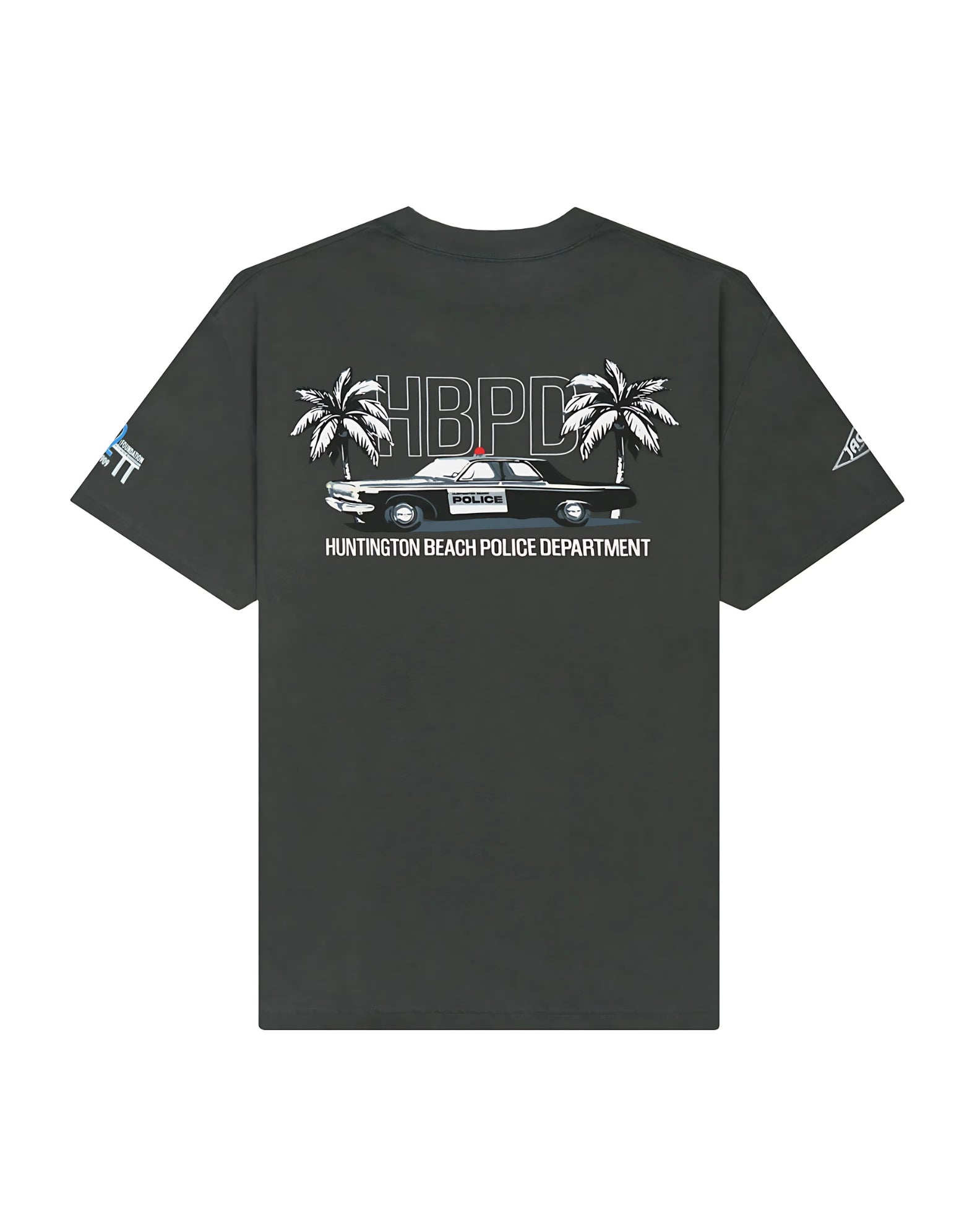 HBPD Police Palms Pigment S/S Tee - Black