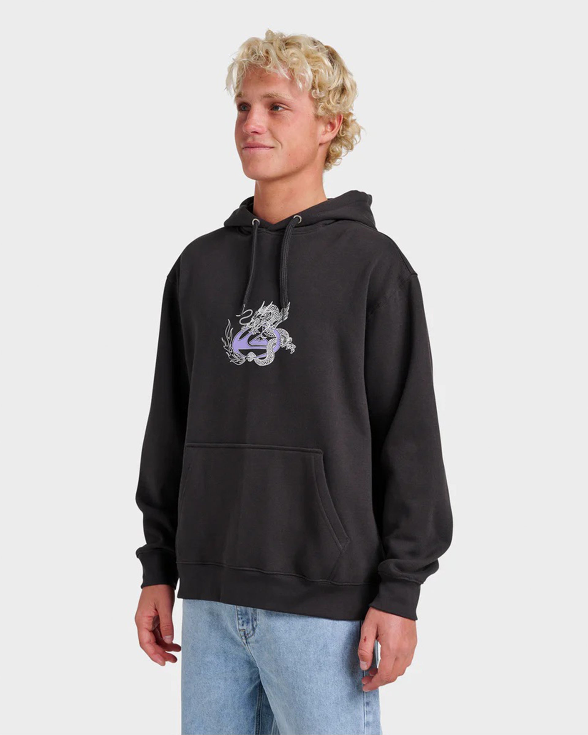 Quiksilver Graphic Pullover Hoodie - Phantom