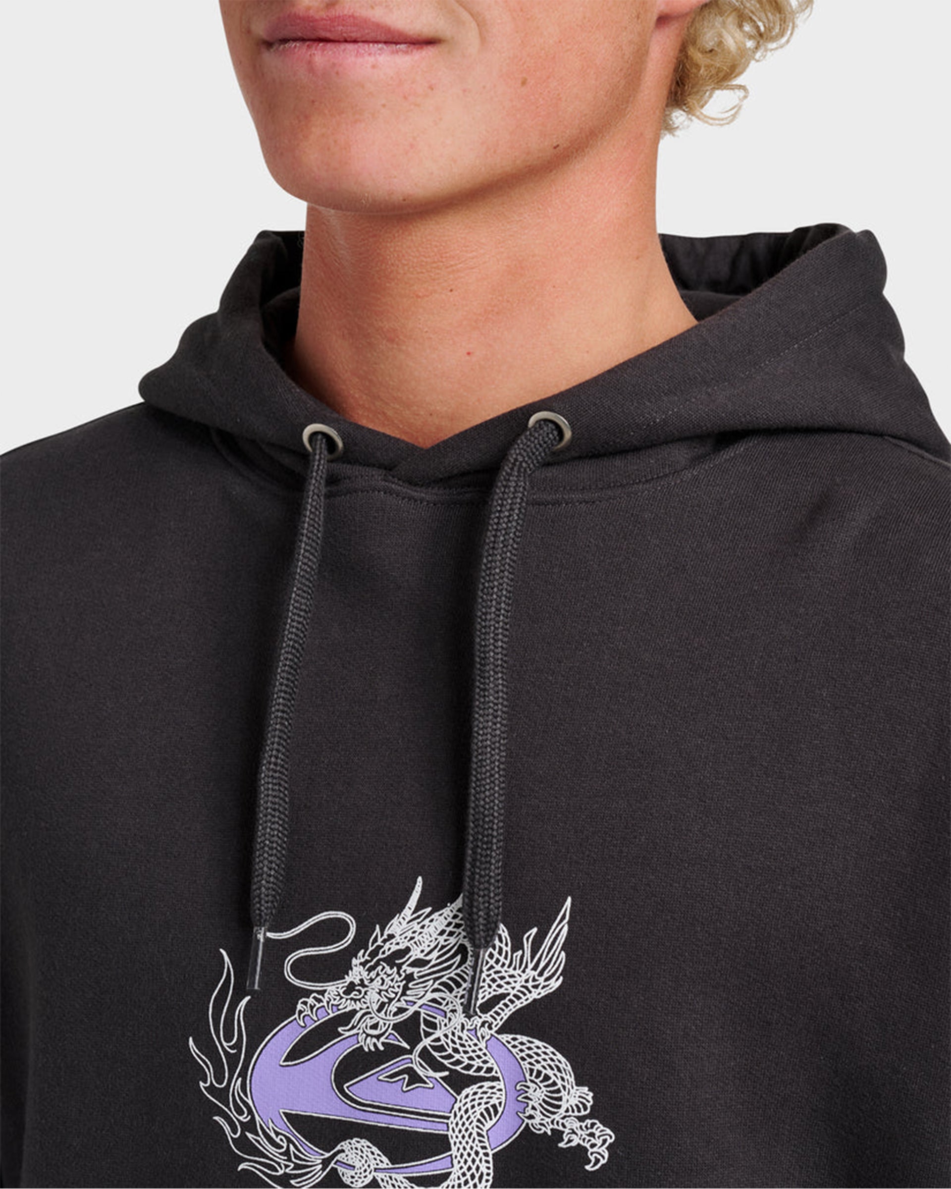 Quiksilver Graphic Pullover Hoodie - Phantom