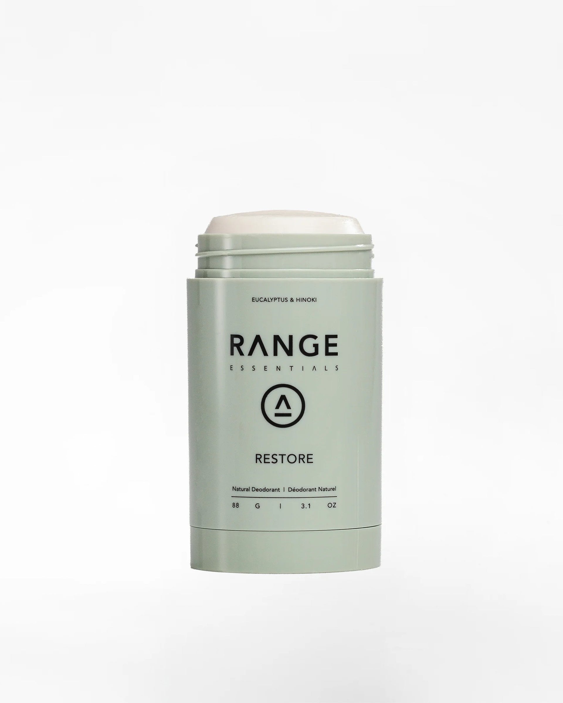 Range Essentials 88 G Deodorant - Restore: Eucalyptus & Hinoki