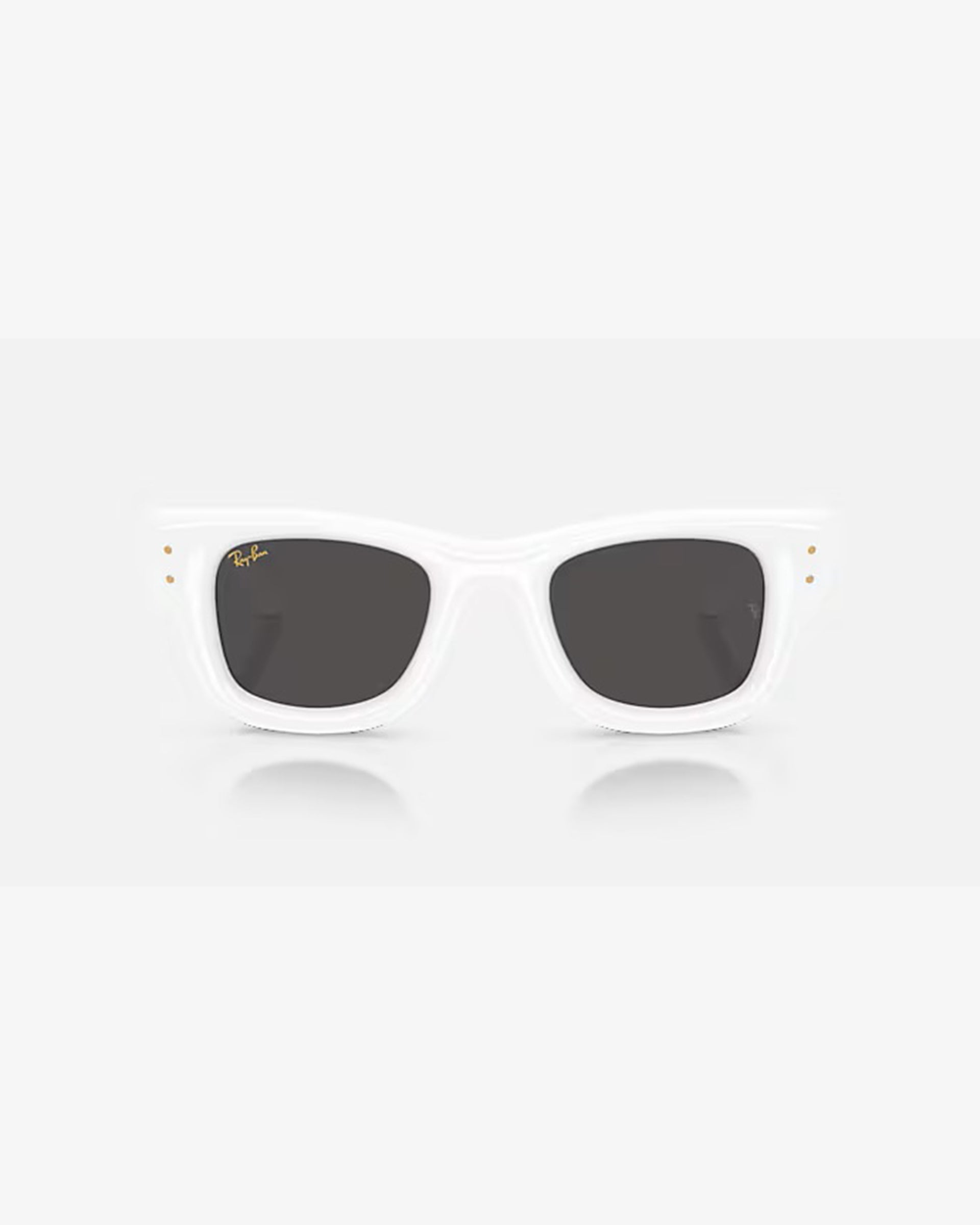 Ray-Ban Wayfarer Puffer Sunglasses - Polished White/Ultra Black