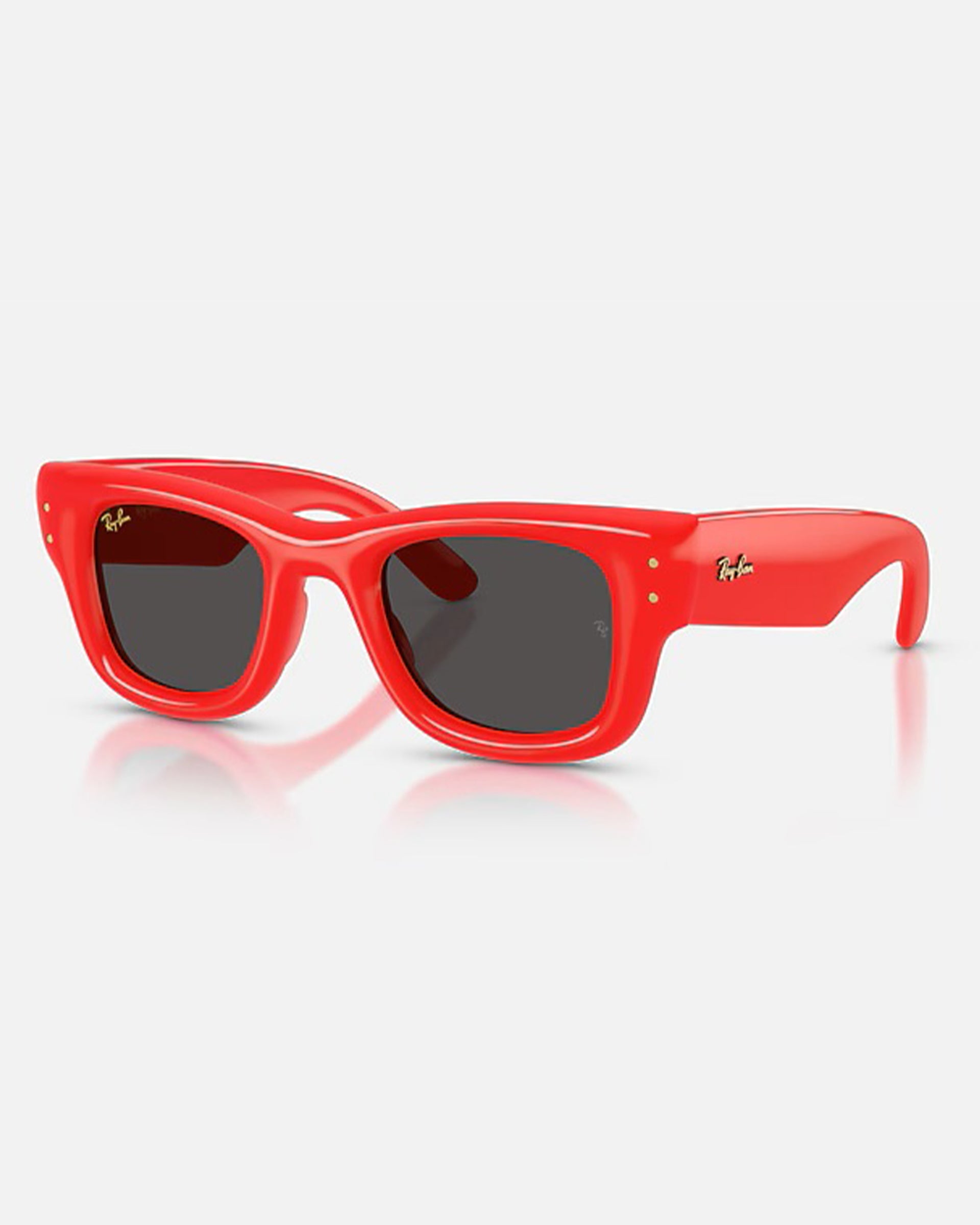 Ray-Ban Wayfarer Puffer Sunglasses - Polished Red/Ultra Black