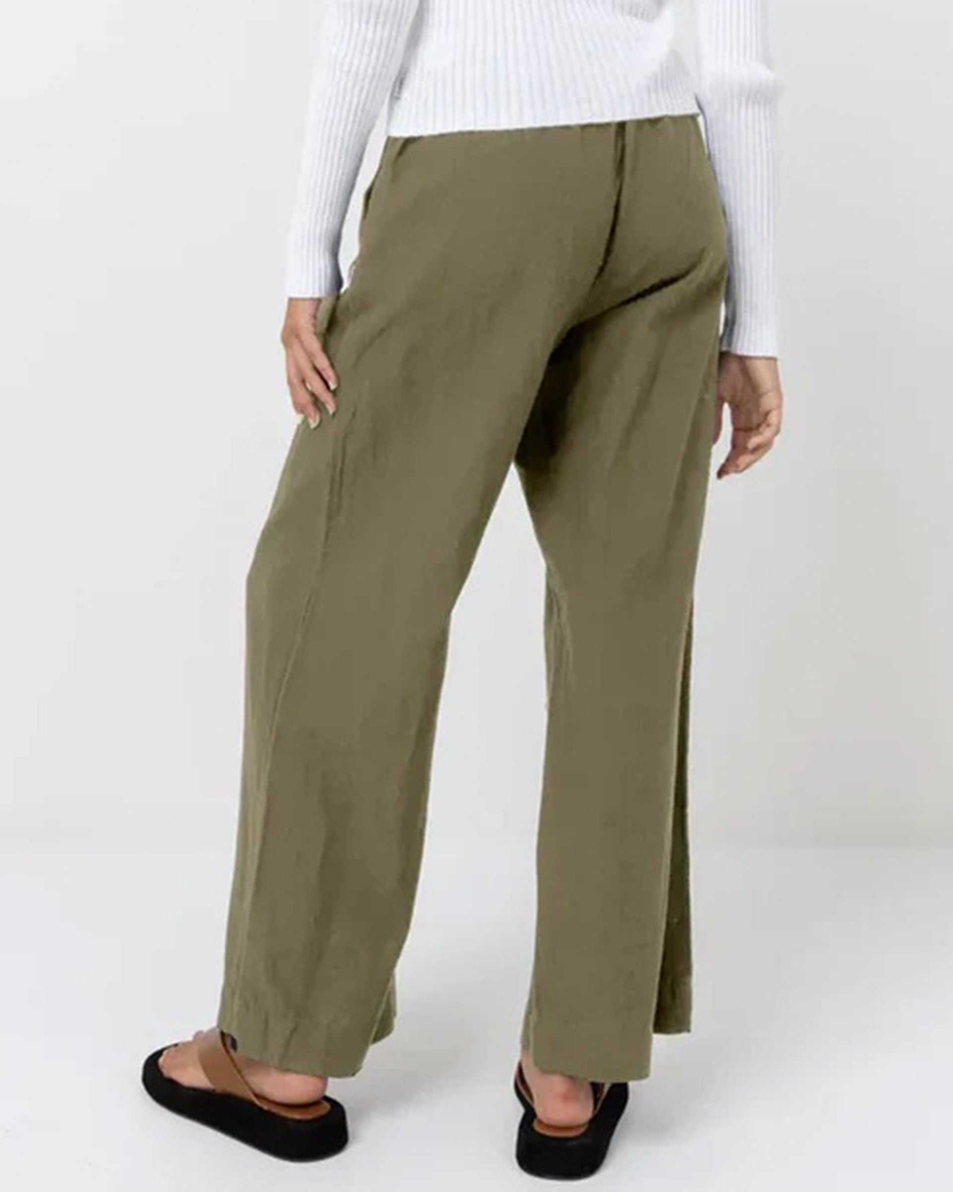 Rhythm Women's Classic Drawstring Pant - Olive