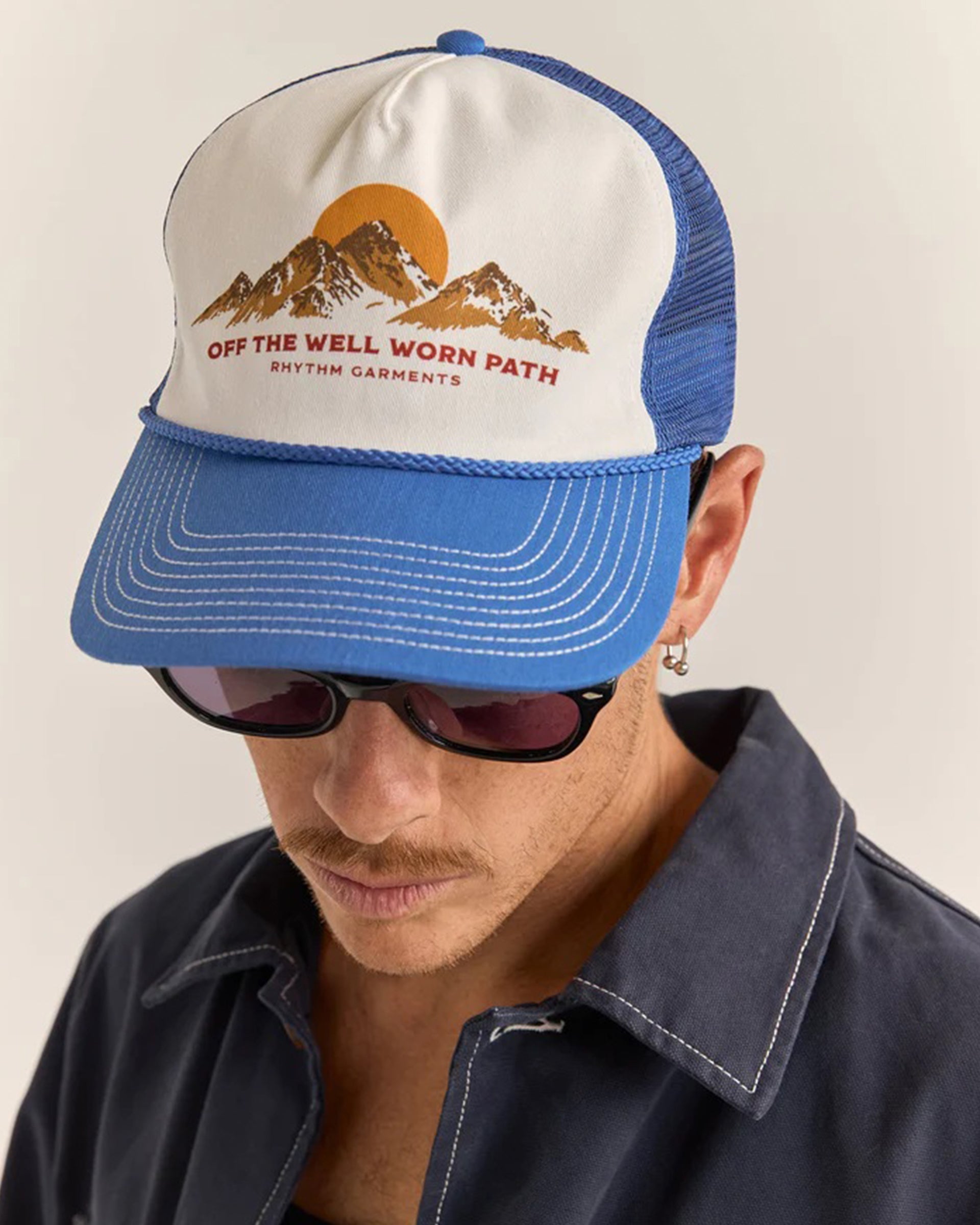 Rhythm Hills Trucker Cap - Vintage Blue