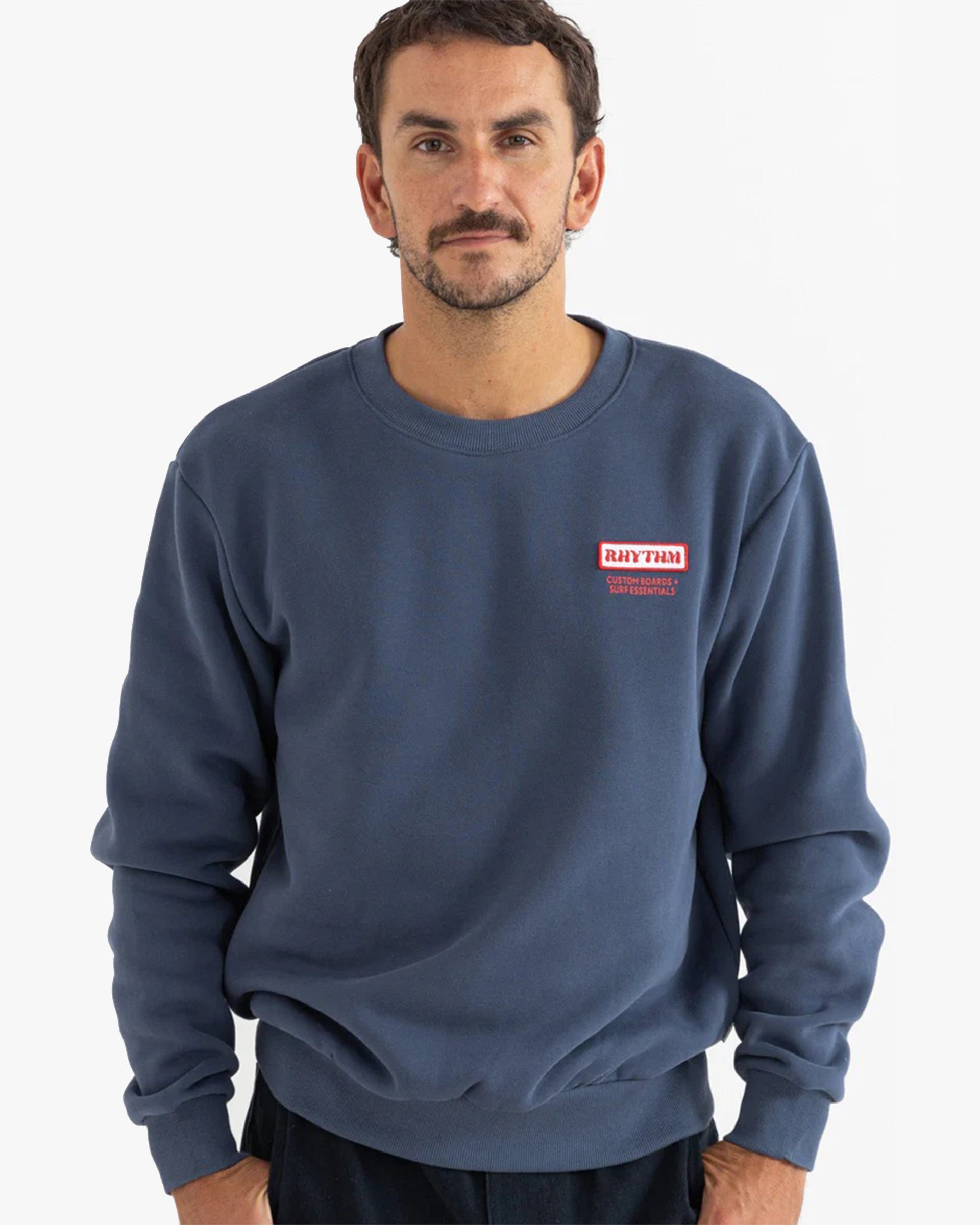 Rhythm Mechanics Crew Fleece - Indigo